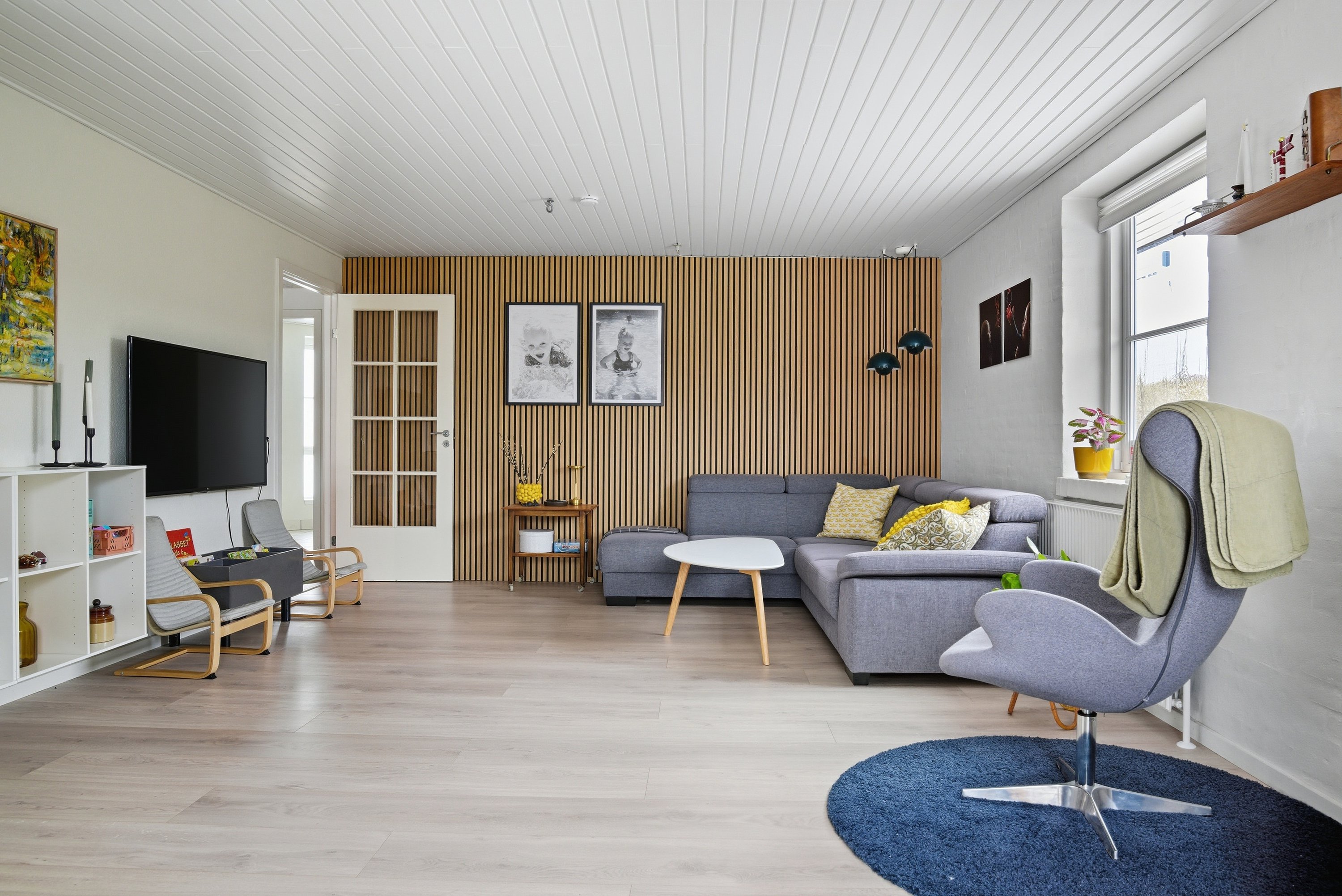 Fremhævet stue billede i fuldskærmstilstand. Billede af Slåenvej 150, Mejdal, 7500 Holstebro