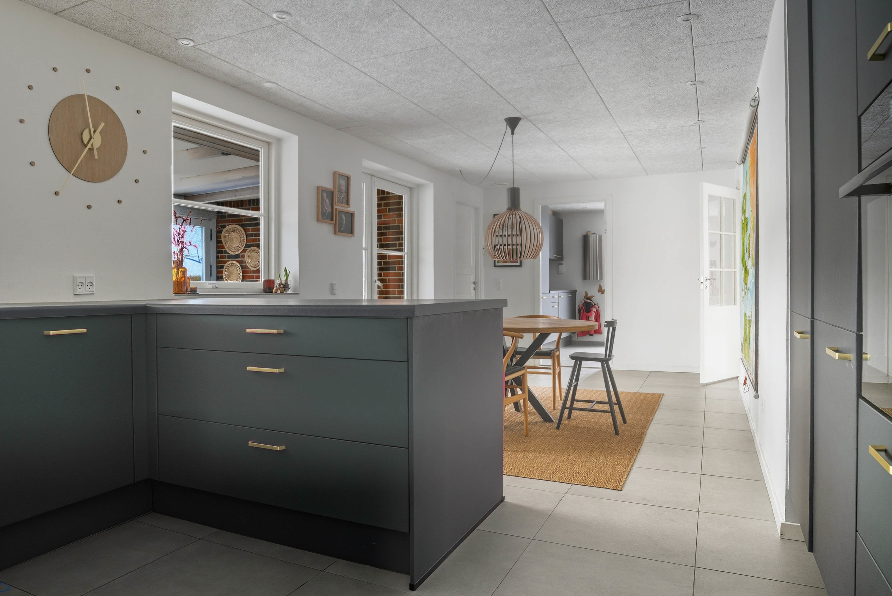 Fremhævet køkken alrum billede i fuldskærmstilstand. Billede af Slåenvej 150, Mejdal, 7500 Holstebro