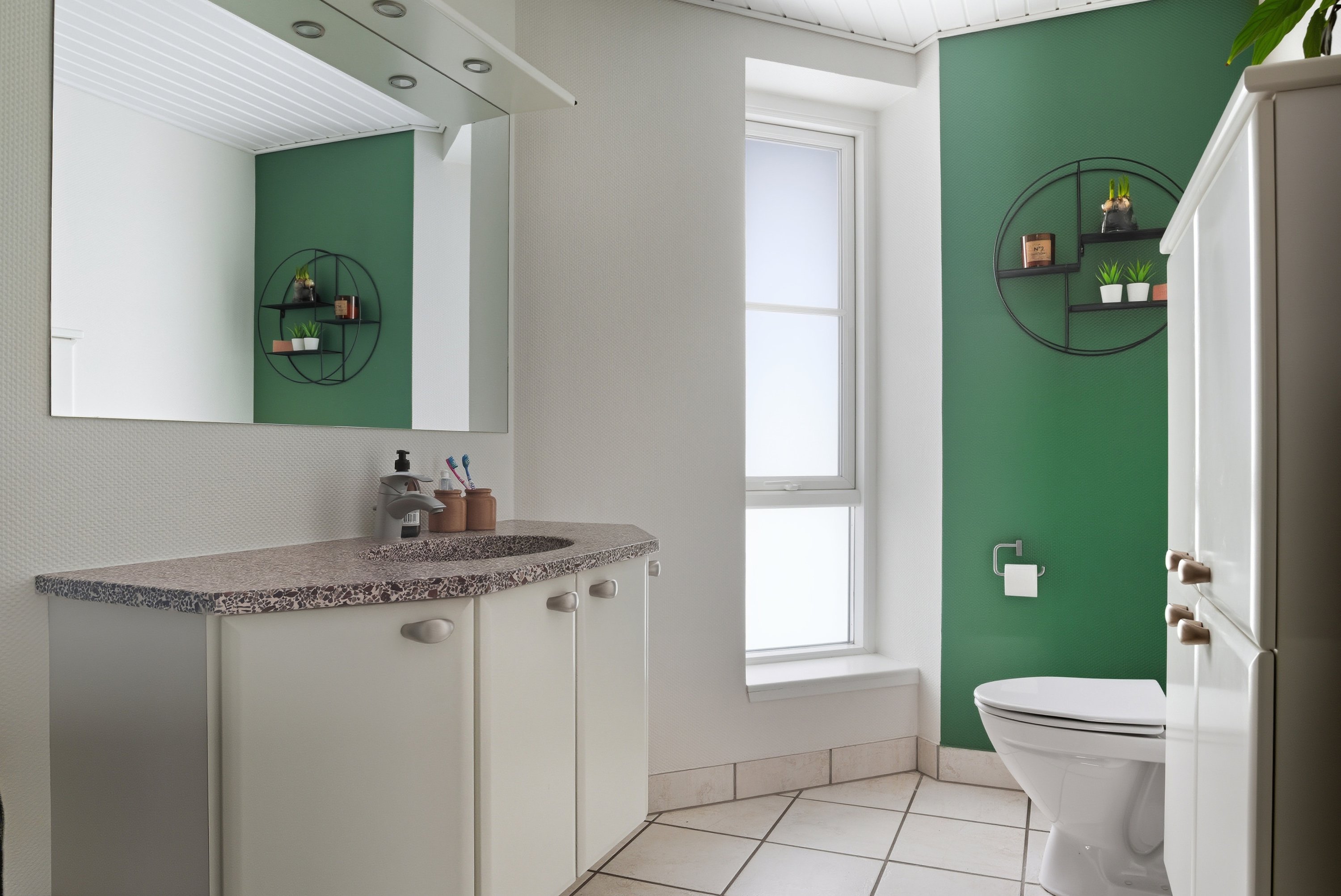 Fremhævet badeværelse billede i fuldskærmstilstand. Billede af Slåenvej 150, Mejdal, 7500 Holstebro