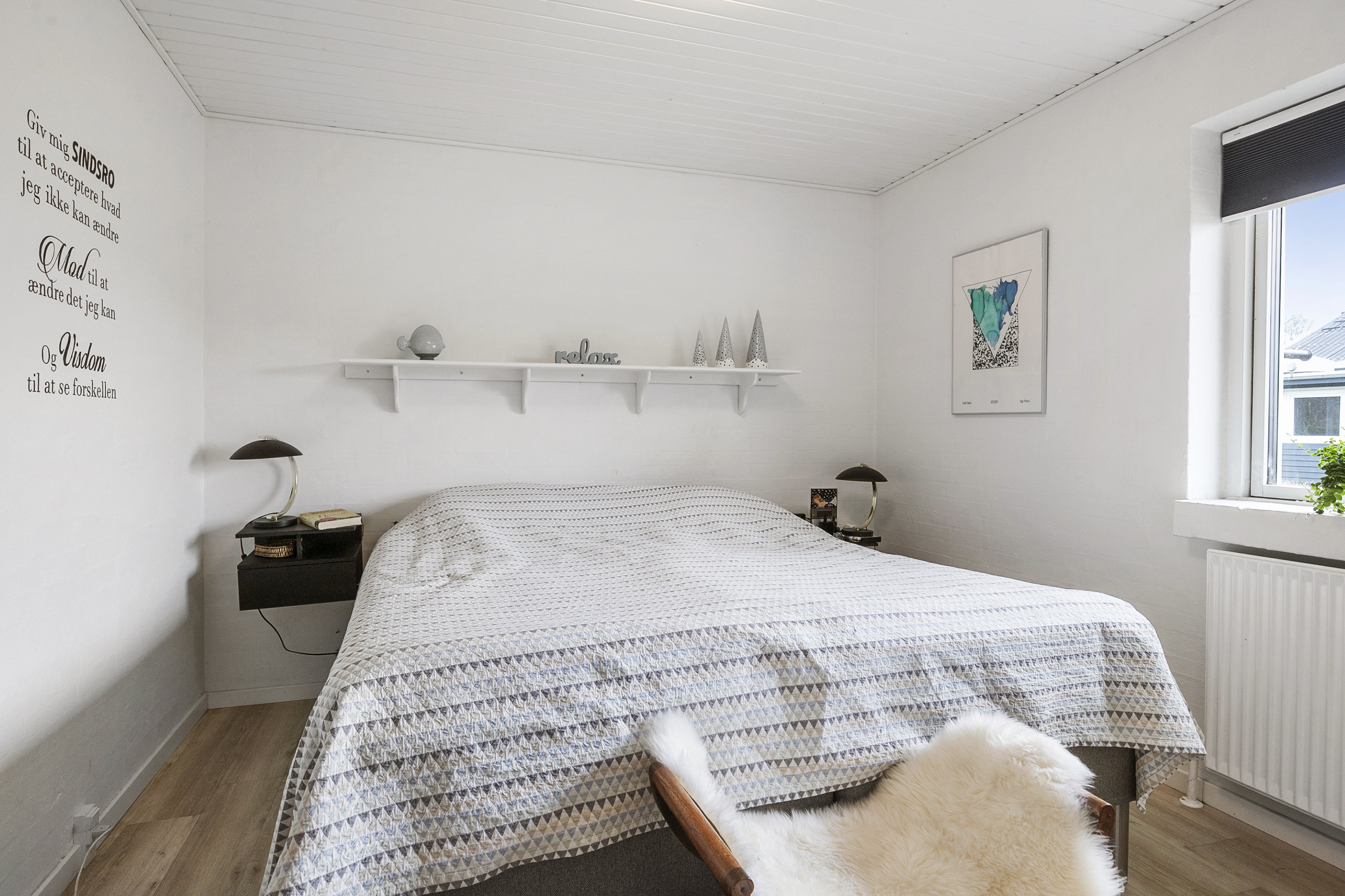 Fremhævet soveværelse billede i fuldskærmstilstand. Billede af Emil Reesens Kvarter 6, 9700 Brønderslev