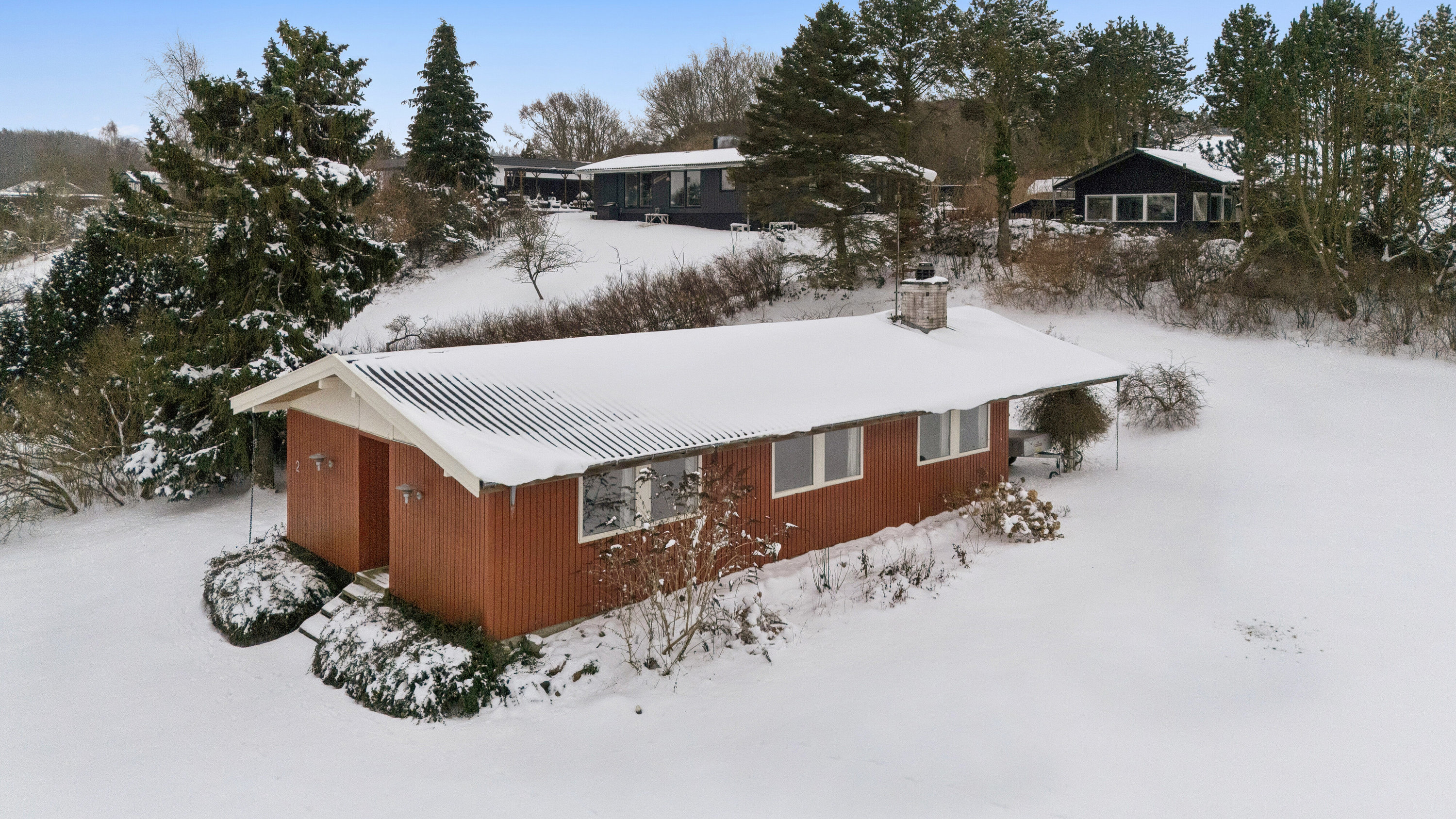 Fremhævet luftfoto billede i fuldskærmstilstand. Billede af Kildevænget 2, Indelukket, 4550 Asnæs