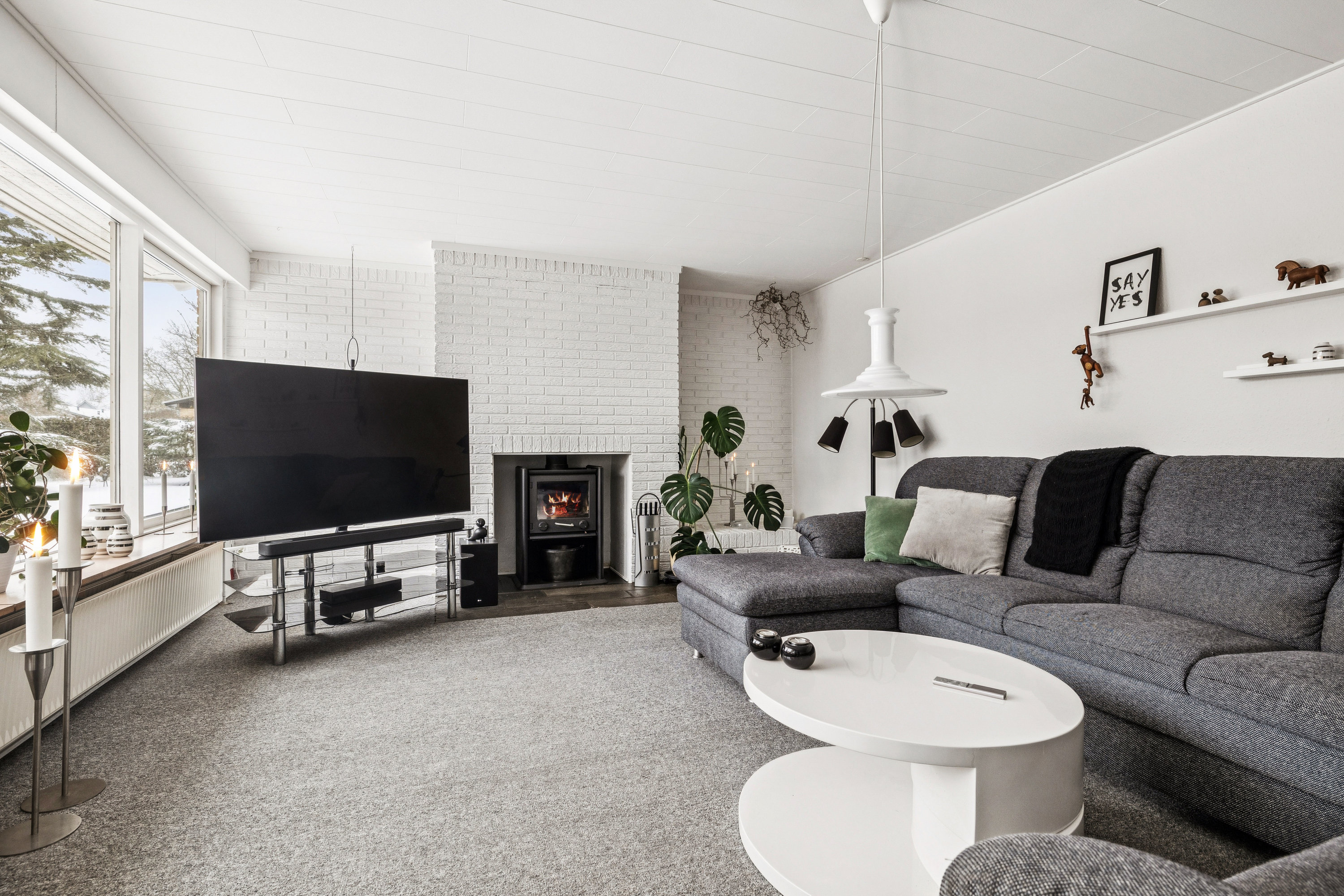 Fremhævet stue billede i fuldskærmstilstand. Billede af Hyldevej 7, 8930 Randers NØ