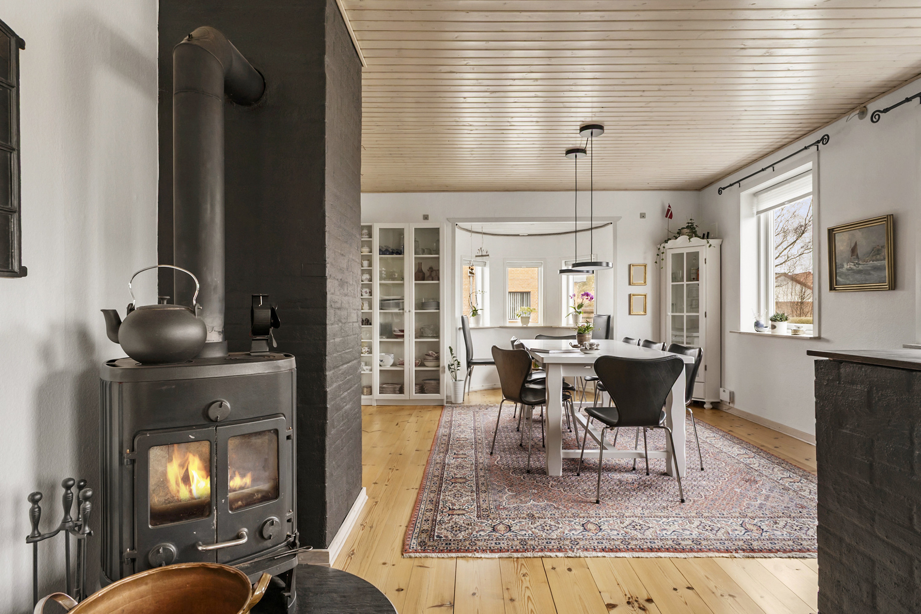 Fremhævet spisestue billede i fuldskærmstilstand. Billede af Stensbækvej 1A, Arnum, 6510 Gram