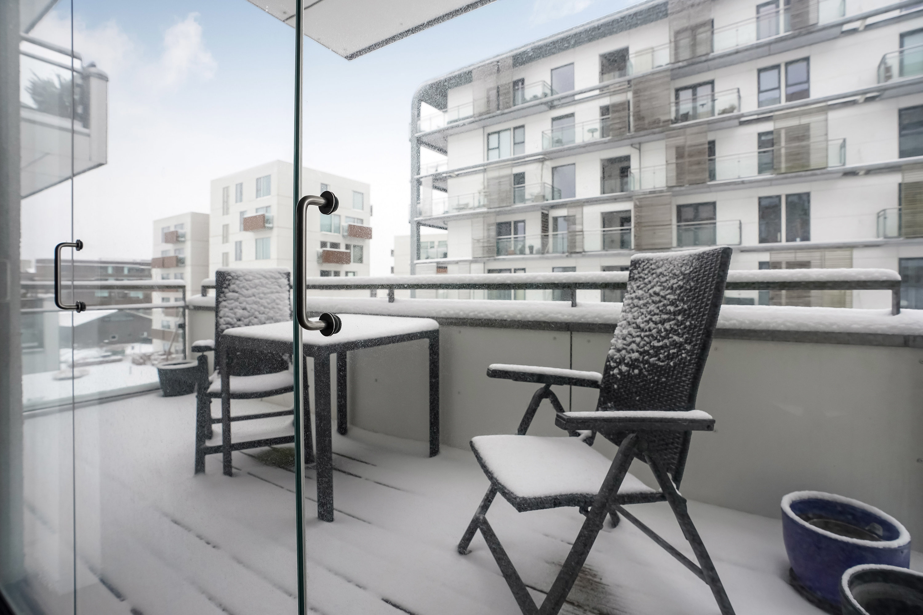 Fremhævet terrasse billede i fuldskærmstilstand. Billede af Promenadebyen 6, 3. th., 5000 Odense C