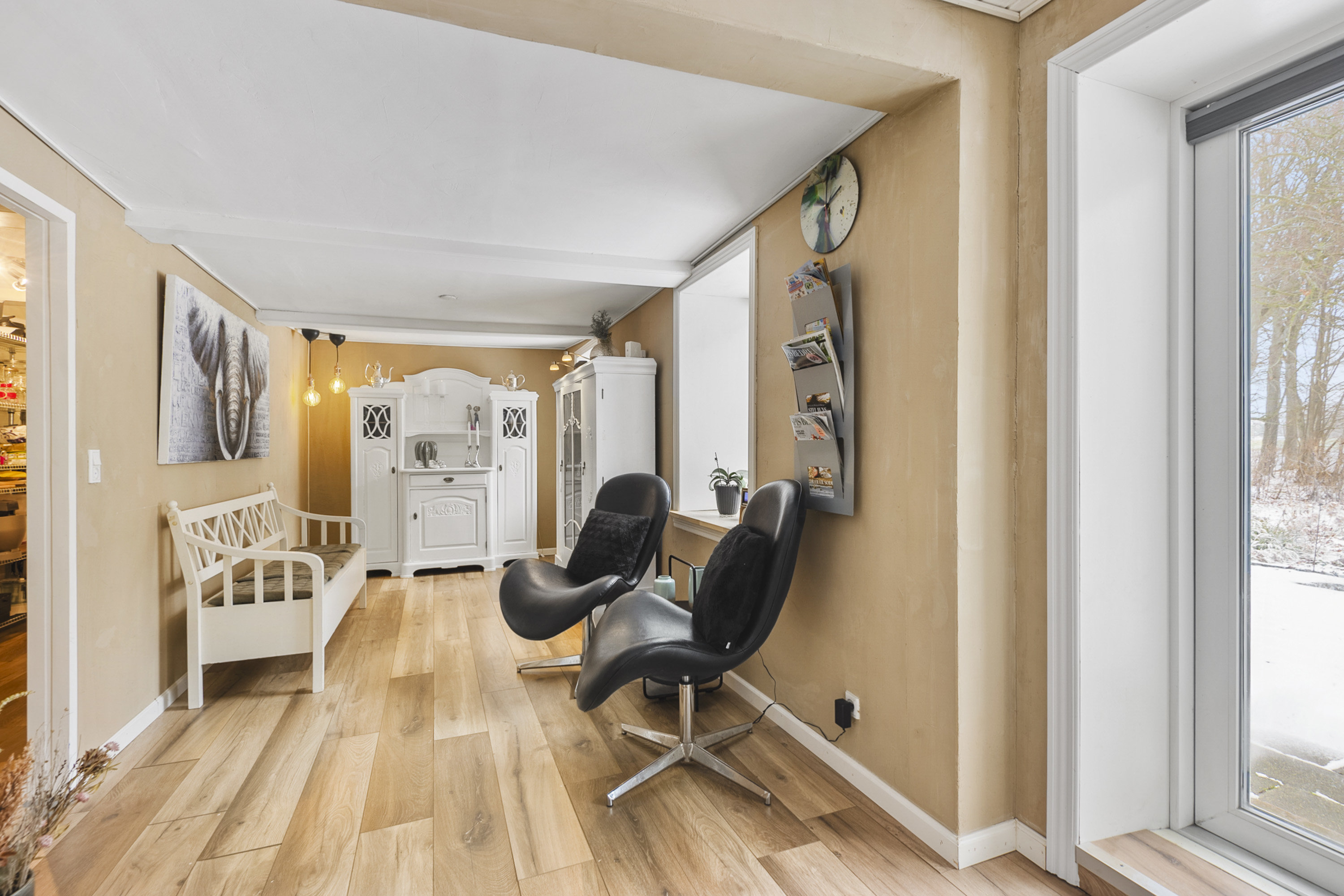 Fremhævet stue billede i fuldskærmstilstand. Billede af Uhrevej 3, 6862 Tistrup