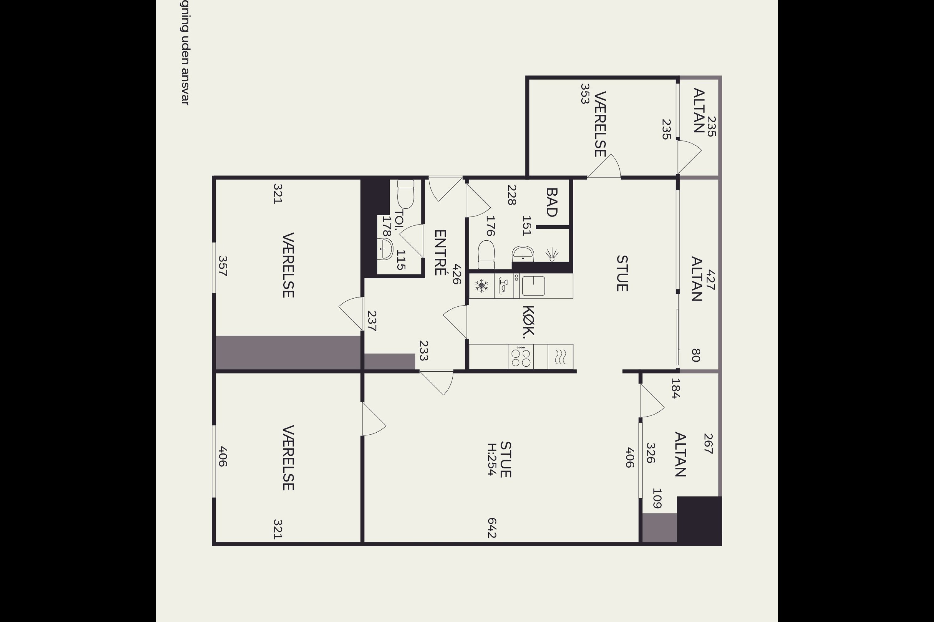 Plantegninger billede af Vester Søgade 16, 2. th., 1601 København V