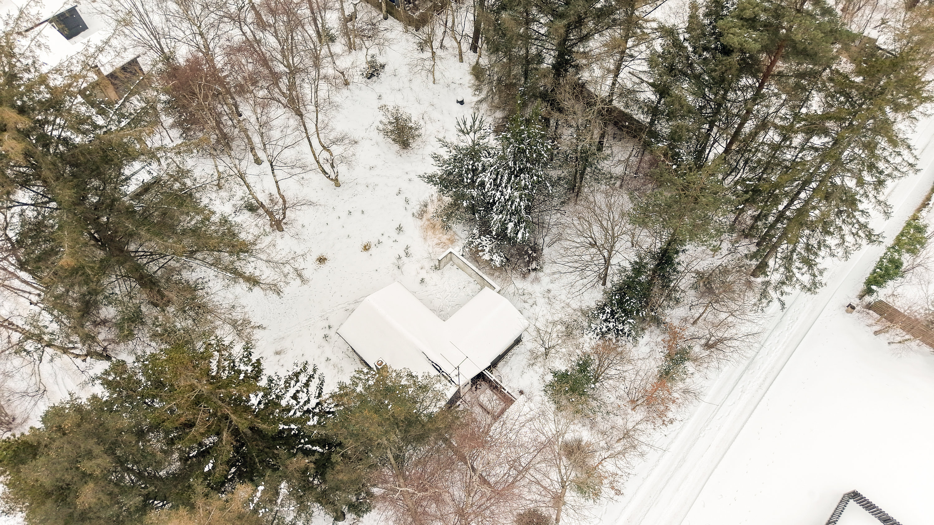 Fremhævet luftfoto billede i fuldskærmstilstand. Billede af Elvervangen 3, 4500 Nykøbing Sj