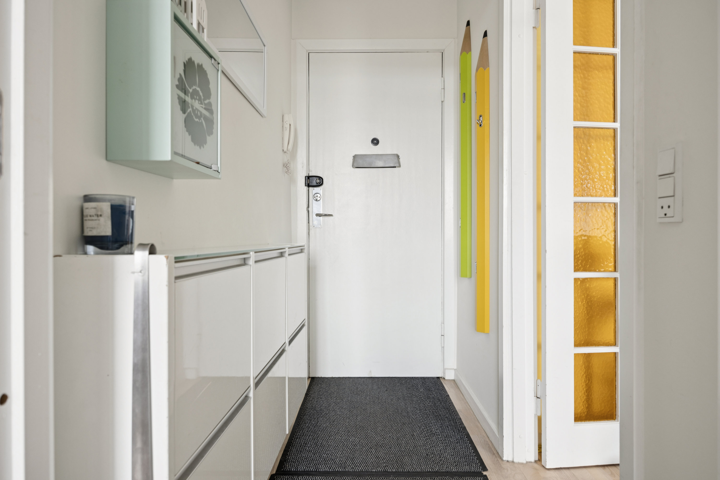 Fremhævet gang billede i fuldskærmstilstand. Billede af Aksel Møllers Have 22, 4. tv., 2000 Frederiksberg