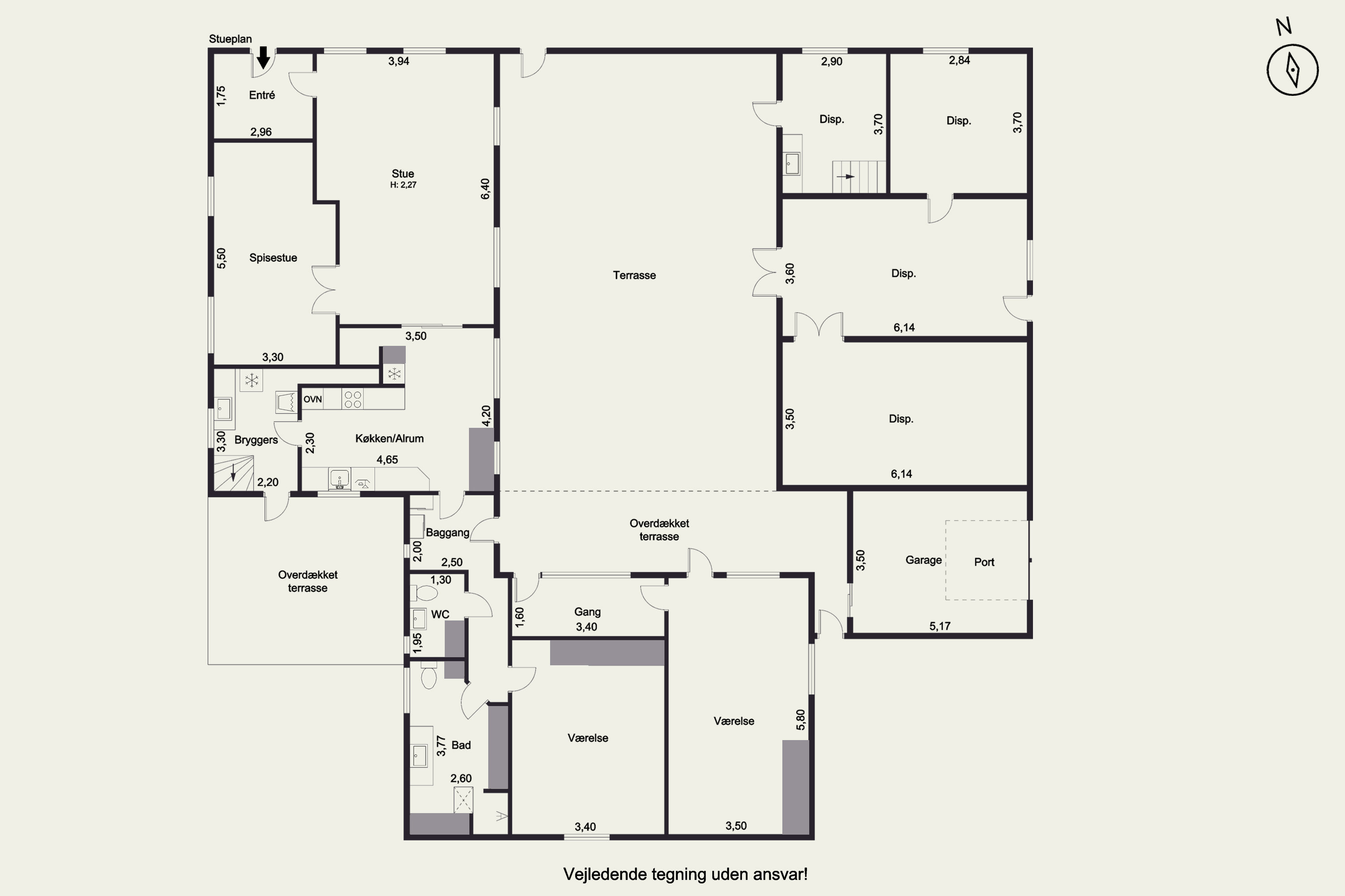 Plantegninger billede af Horsebækvej 71, Horsebæk, 5450 Otterup