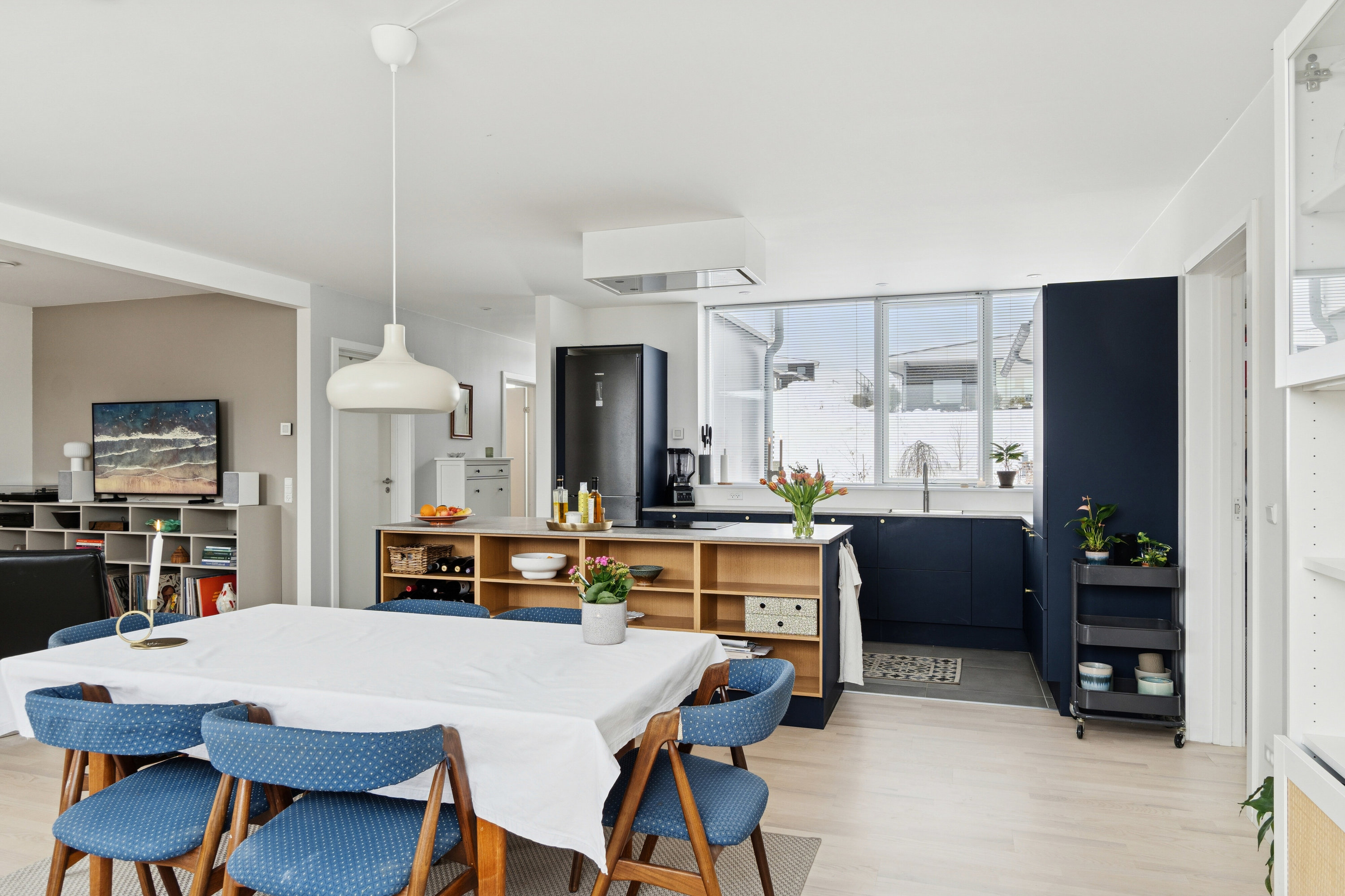 Fremhævet spisestue billede i fuldskærmstilstand. Billede af Vig Bakke 1E, 4560 Vig