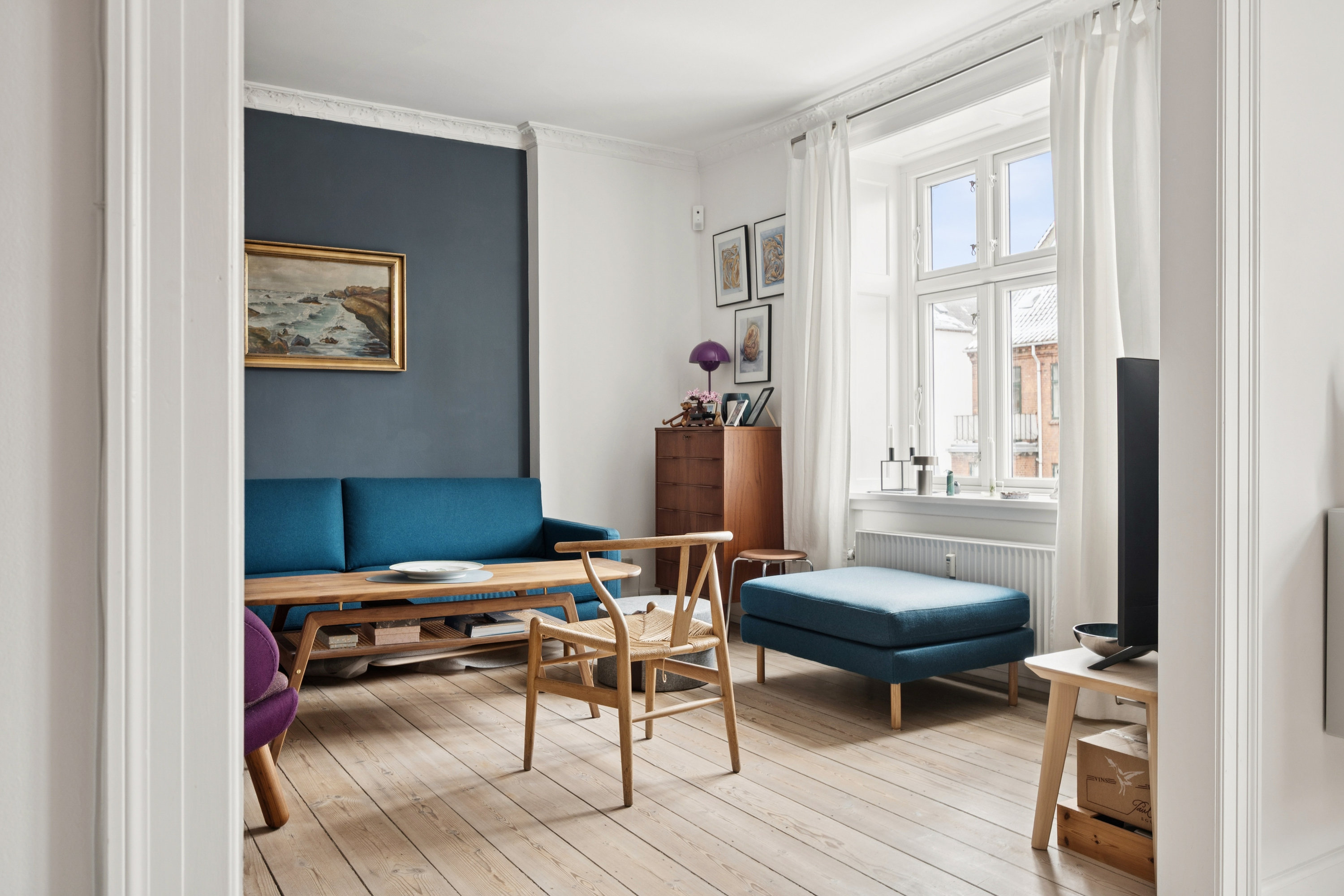 Fremhævet  billede i fuldskærmstilstand. Billede af Mølle Allé 6, 4. tv., 2500 Valby