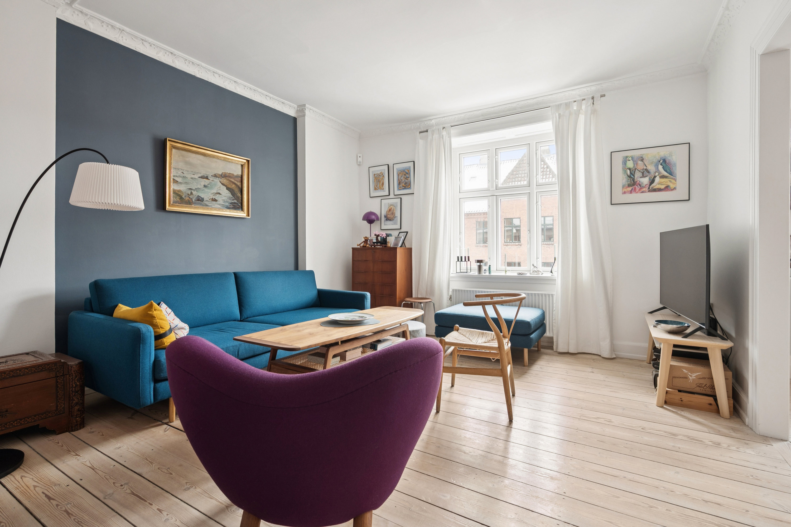 Fremhævet  billede i fuldskærmstilstand. Billede af Mølle Allé 6, 4. tv., 2500 Valby