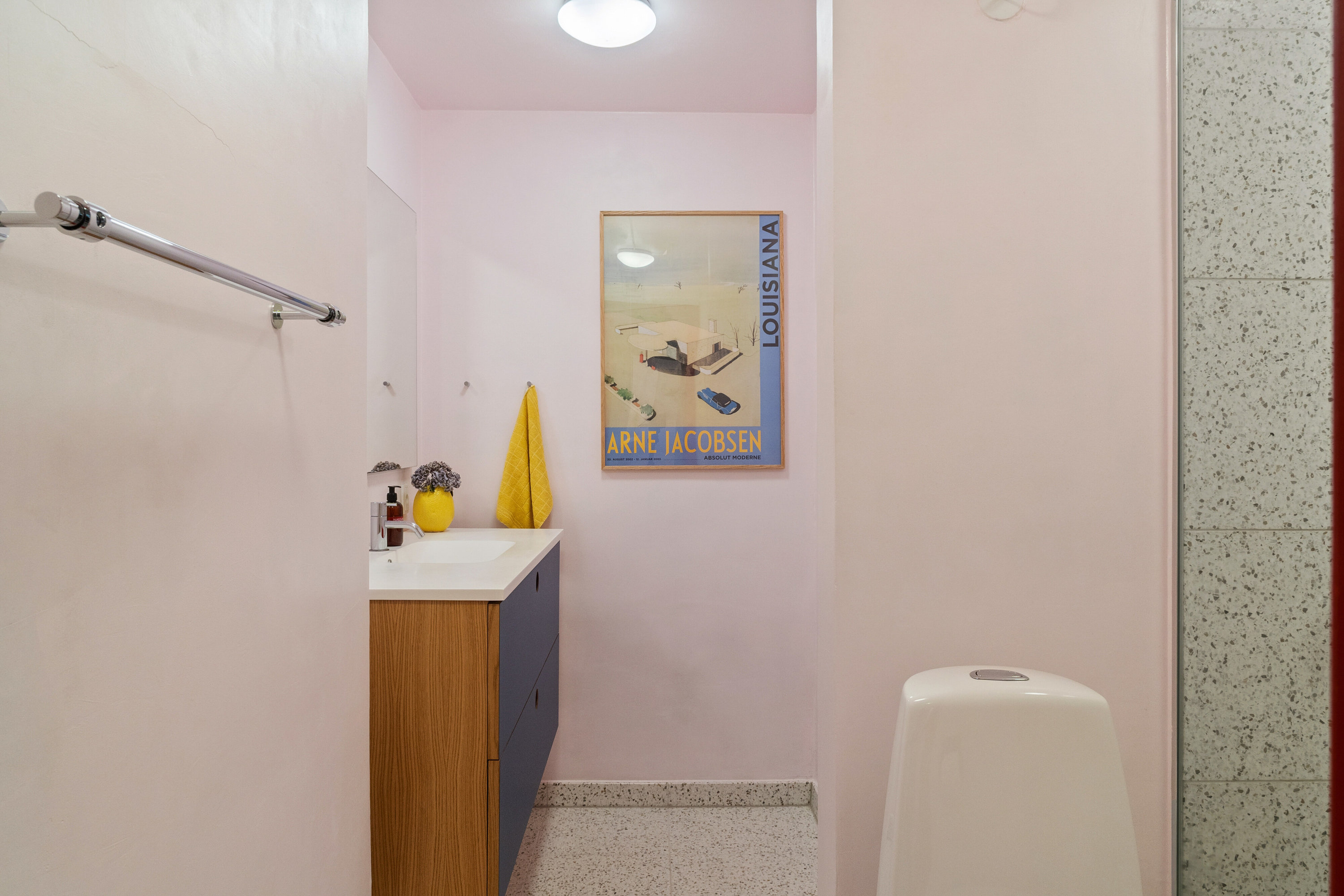 Fremhævet badeværelse billede i fuldskærmstilstand. Billede af Pilevænget 30, 8270 Højbjerg