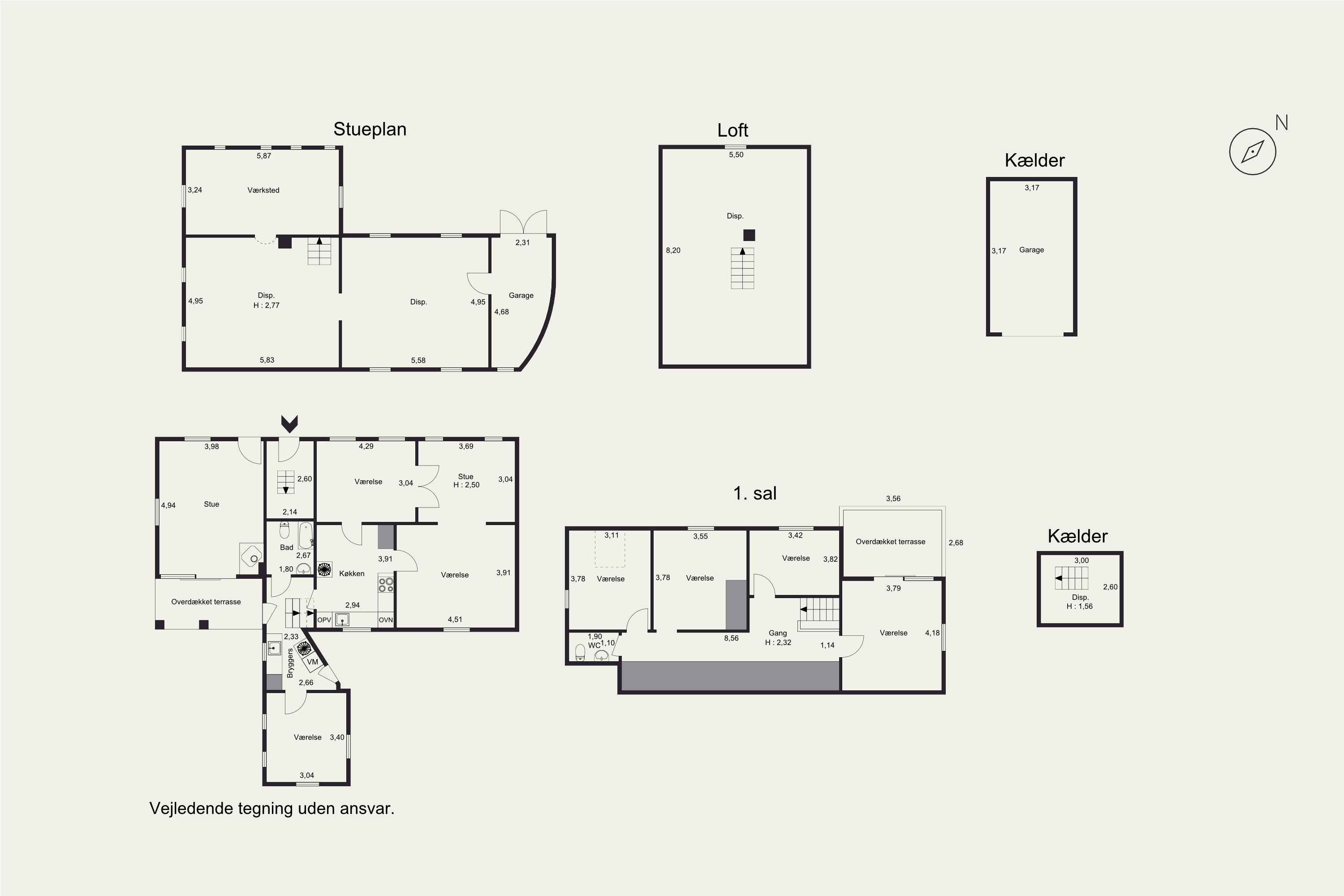 Plantegninger billede af Møllebæk 74, Haldrup, 8700 Horsens