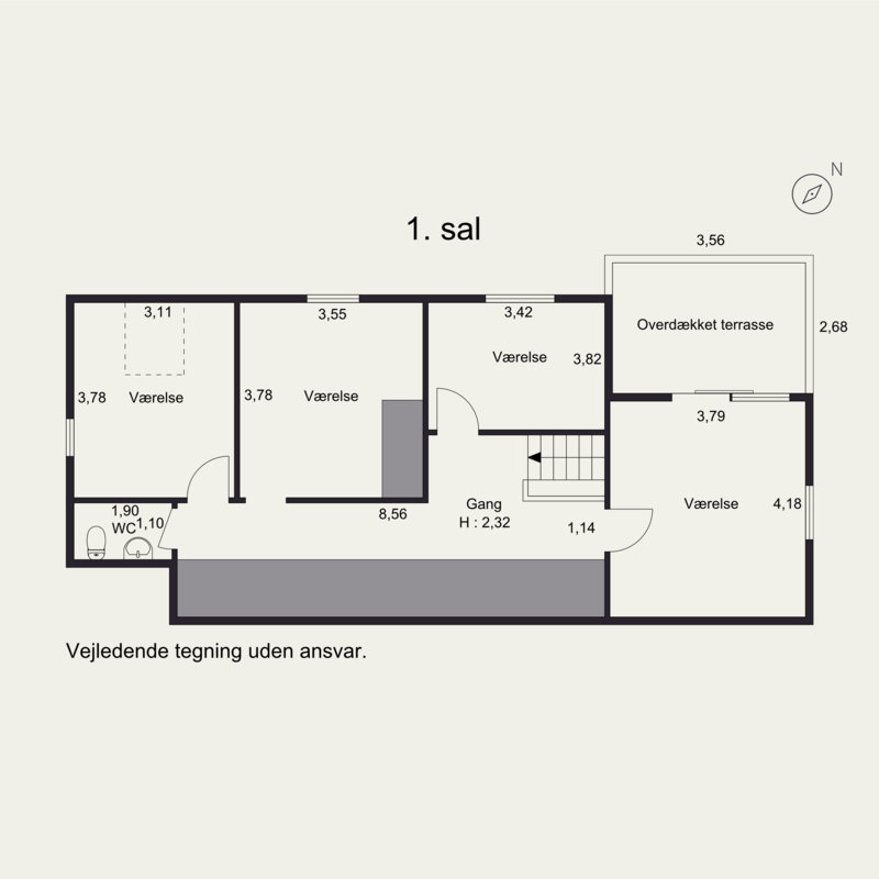 Plantegninger billede af Møllebæk 74, Haldrup, 8700 Horsens