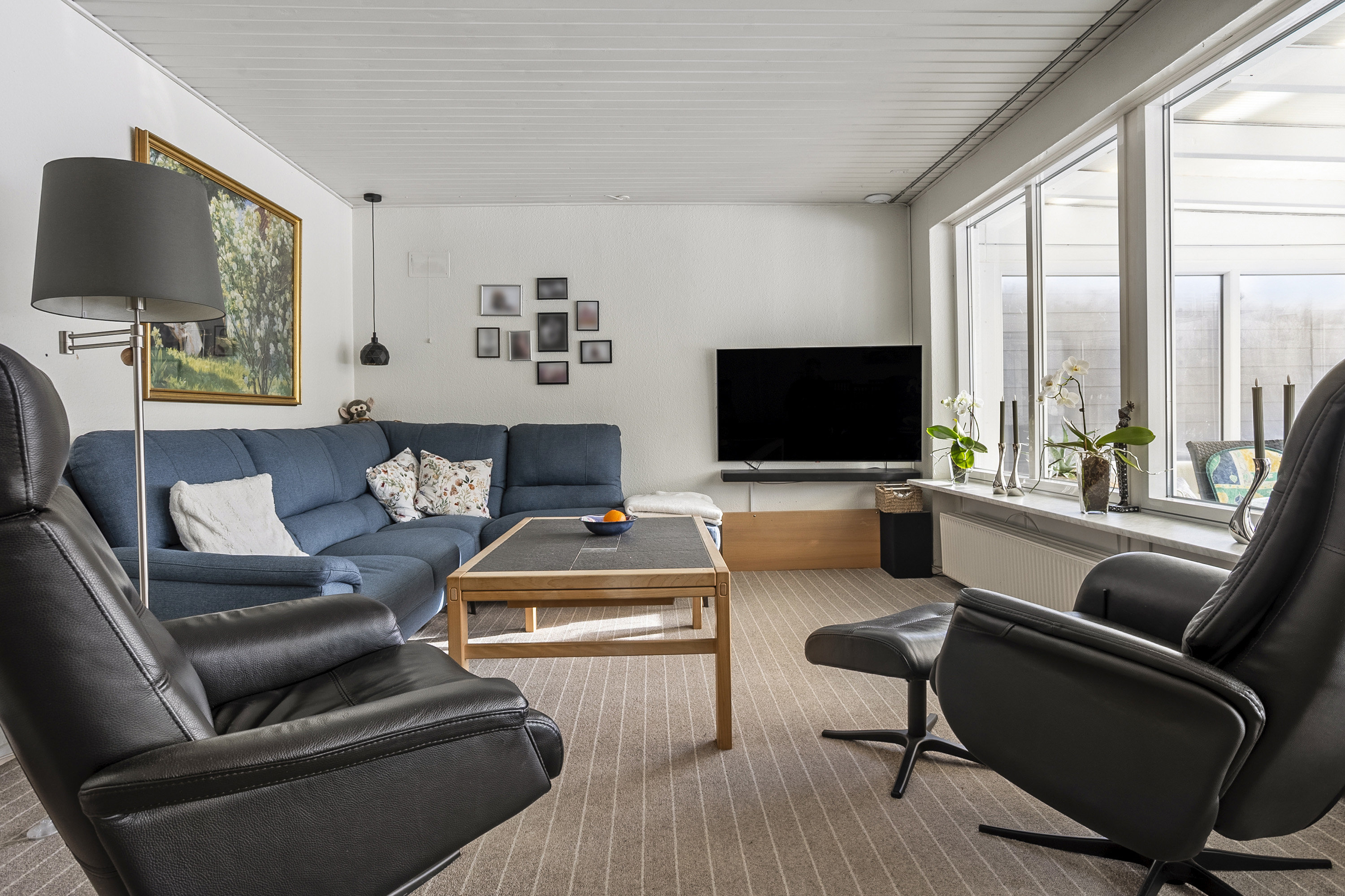 Fremhævet stue billede i fuldskærmstilstand. Billede af Tulipanvej 2, Holsted St, 6670 Holsted