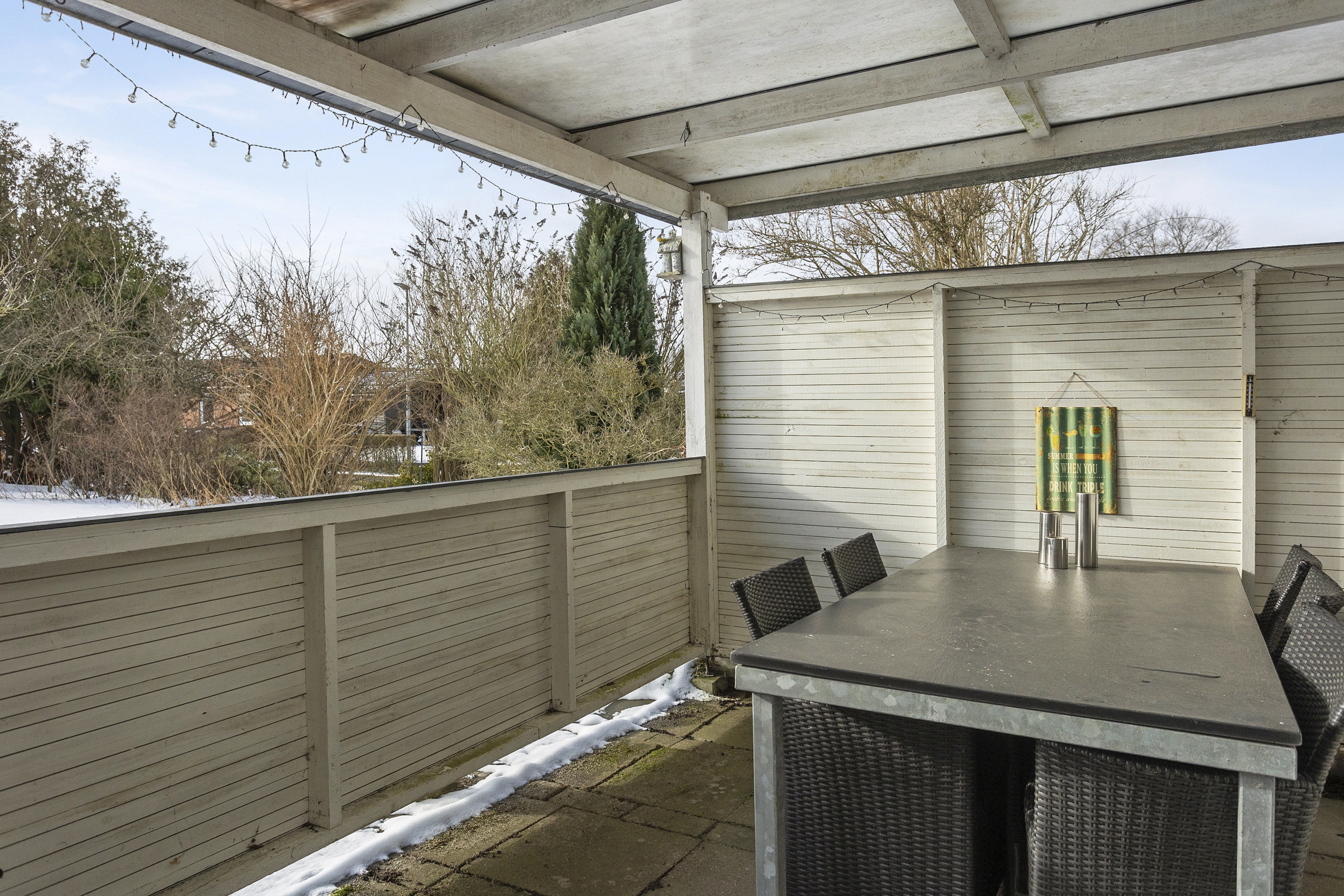 Fremhævet overdækket terrasse billede i fuldskærmstilstand. Billede af Tulipanvej 2, Holsted St, 6670 Holsted