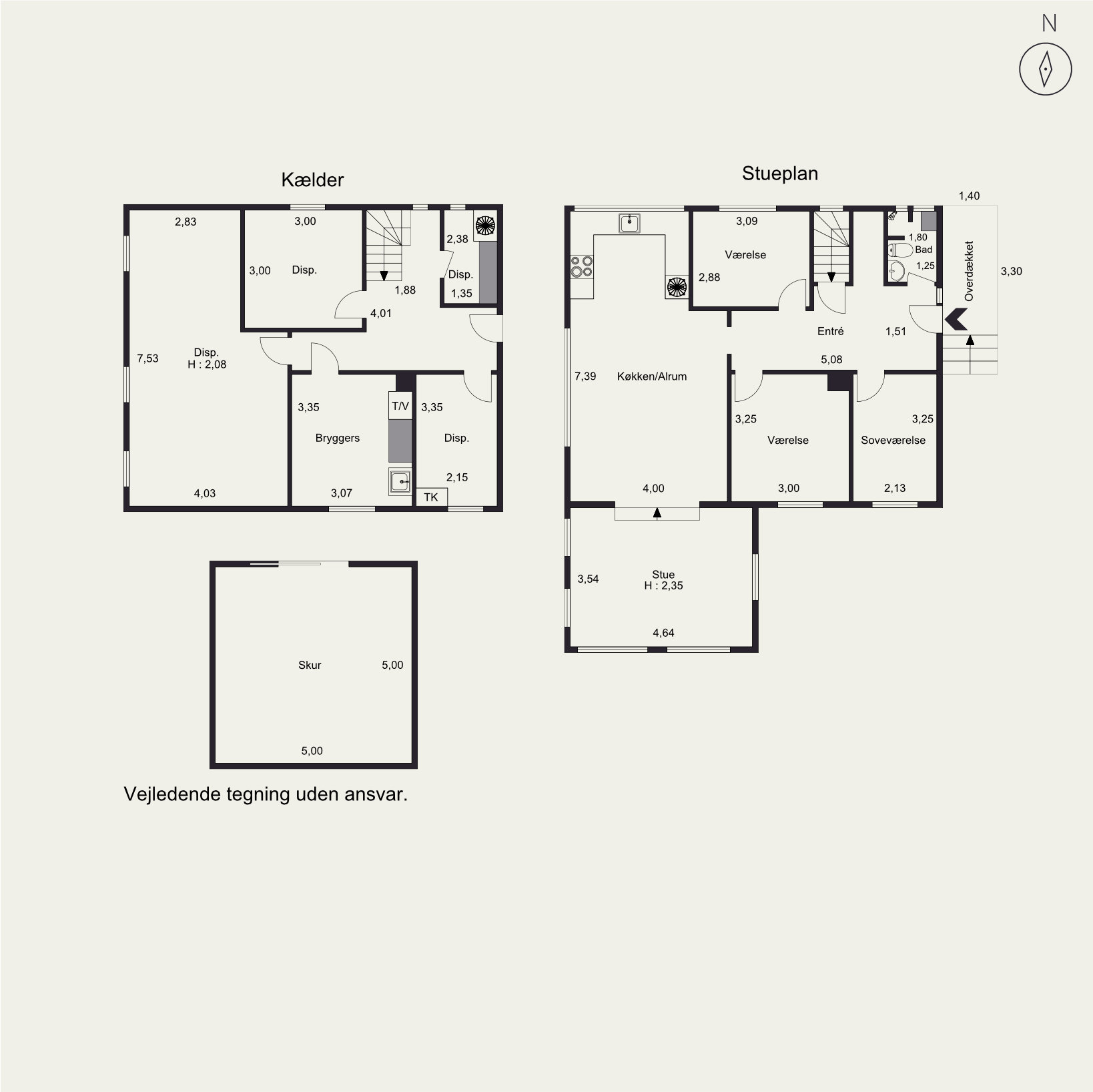 Plantegninger billede af Vibevej 12, Bækkelund, 8700 Horsens