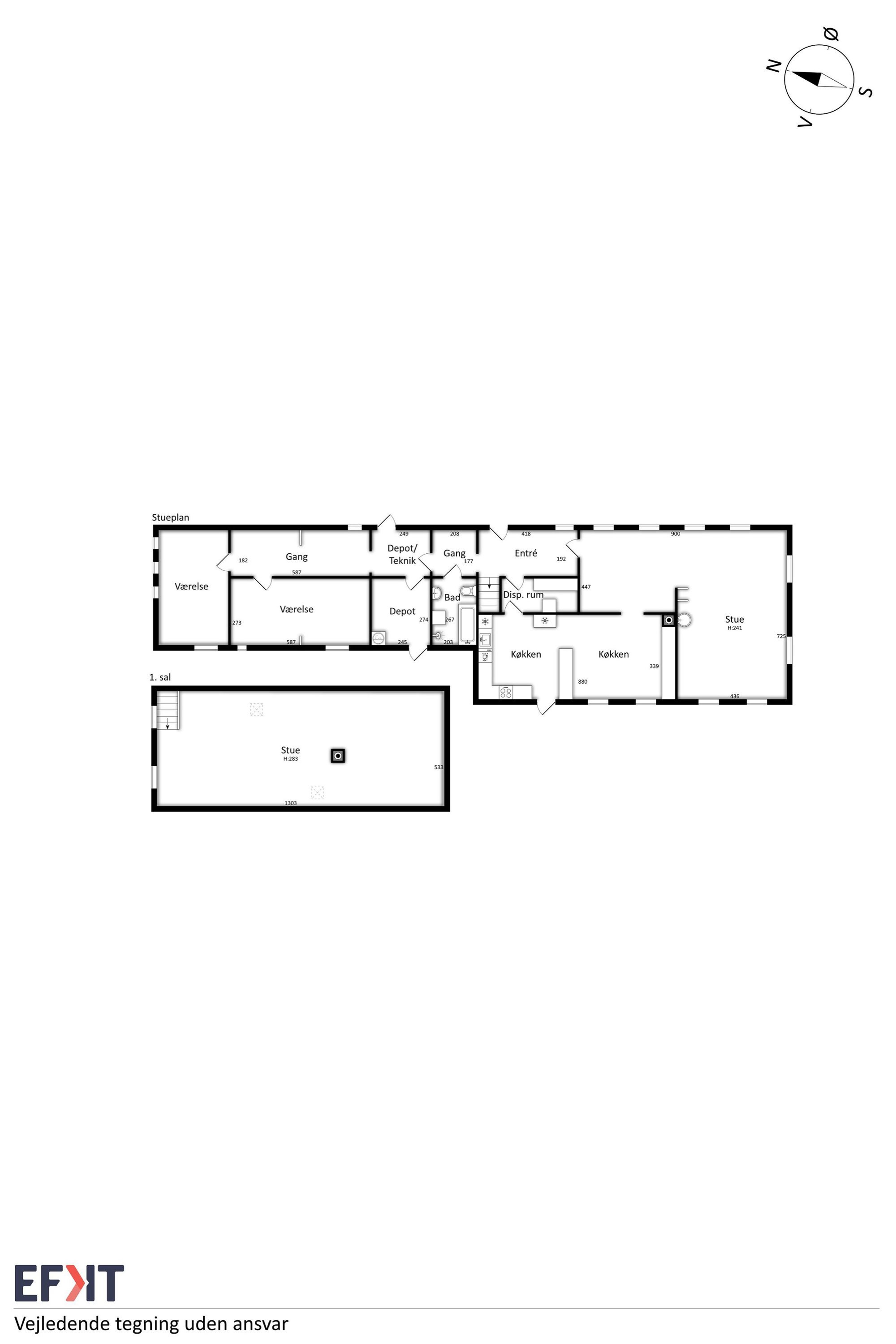 Plantegninger billede af Sønder Hjermvej 8, 7560 Hjerm