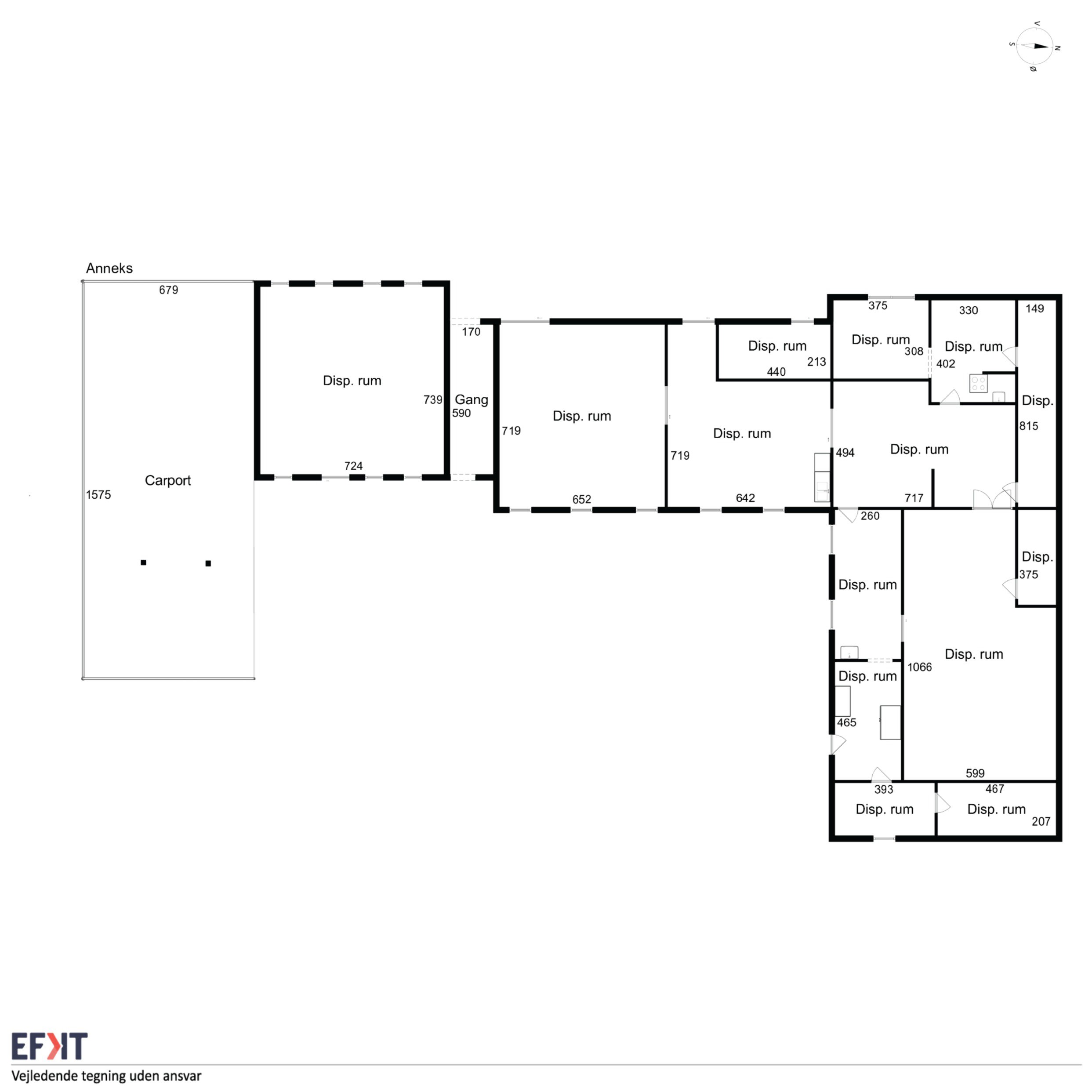 Plantegninger billede af Glerupvej 21, Glerup, 9560 Hadsund