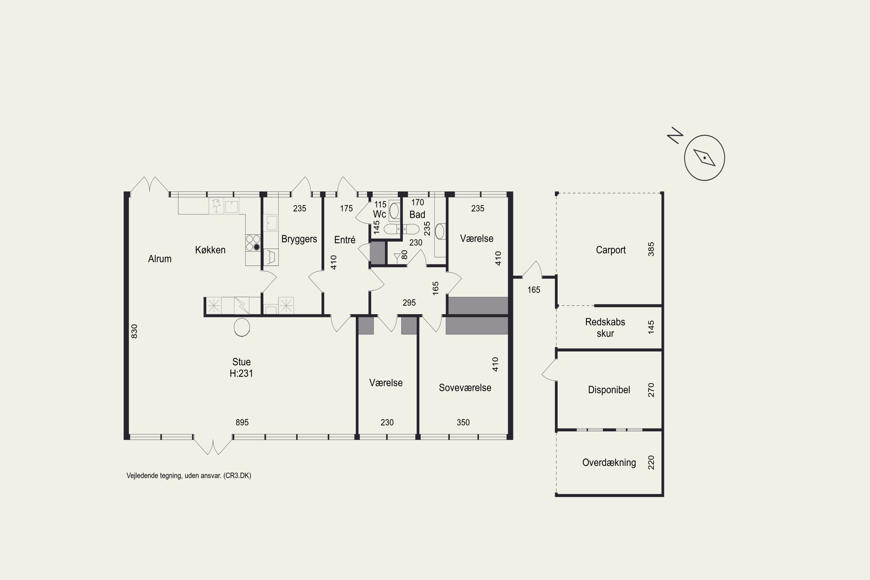 Plantegninger billede af Kovangen 153, 3480 Fredensborg