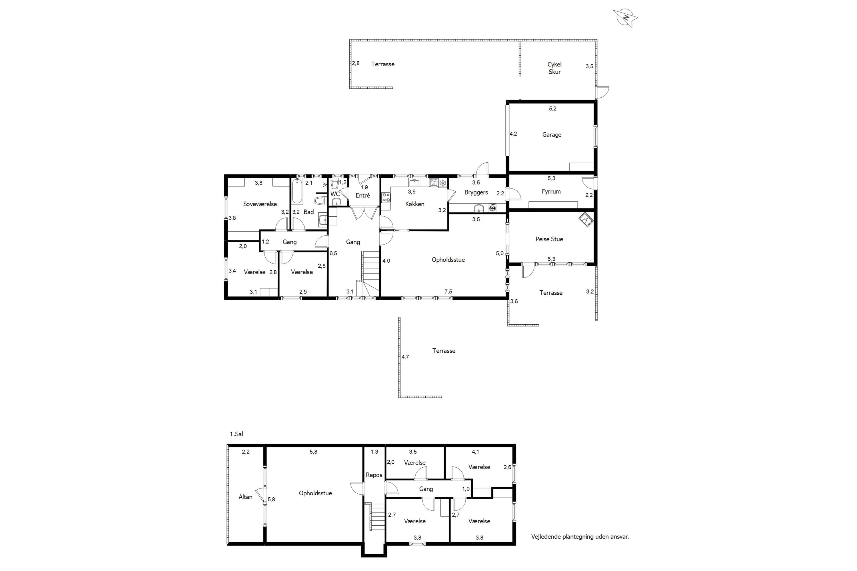 Plantegninger billede af Agertoften 2, Tinghøj, 6800 Varde