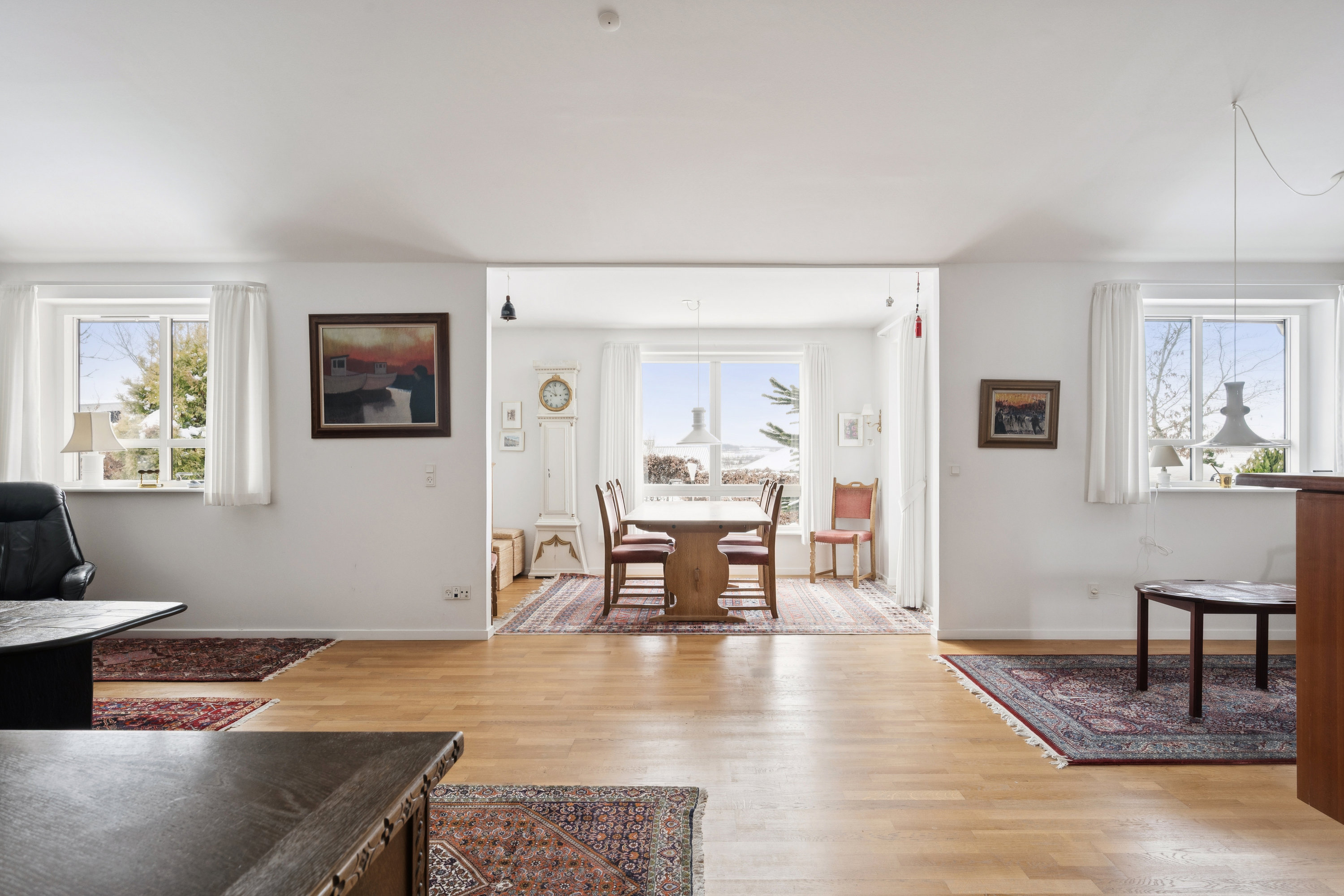 Fremhævet stue billede i fuldskærmstilstand. Billede af Højager 40, 8382 Hinnerup