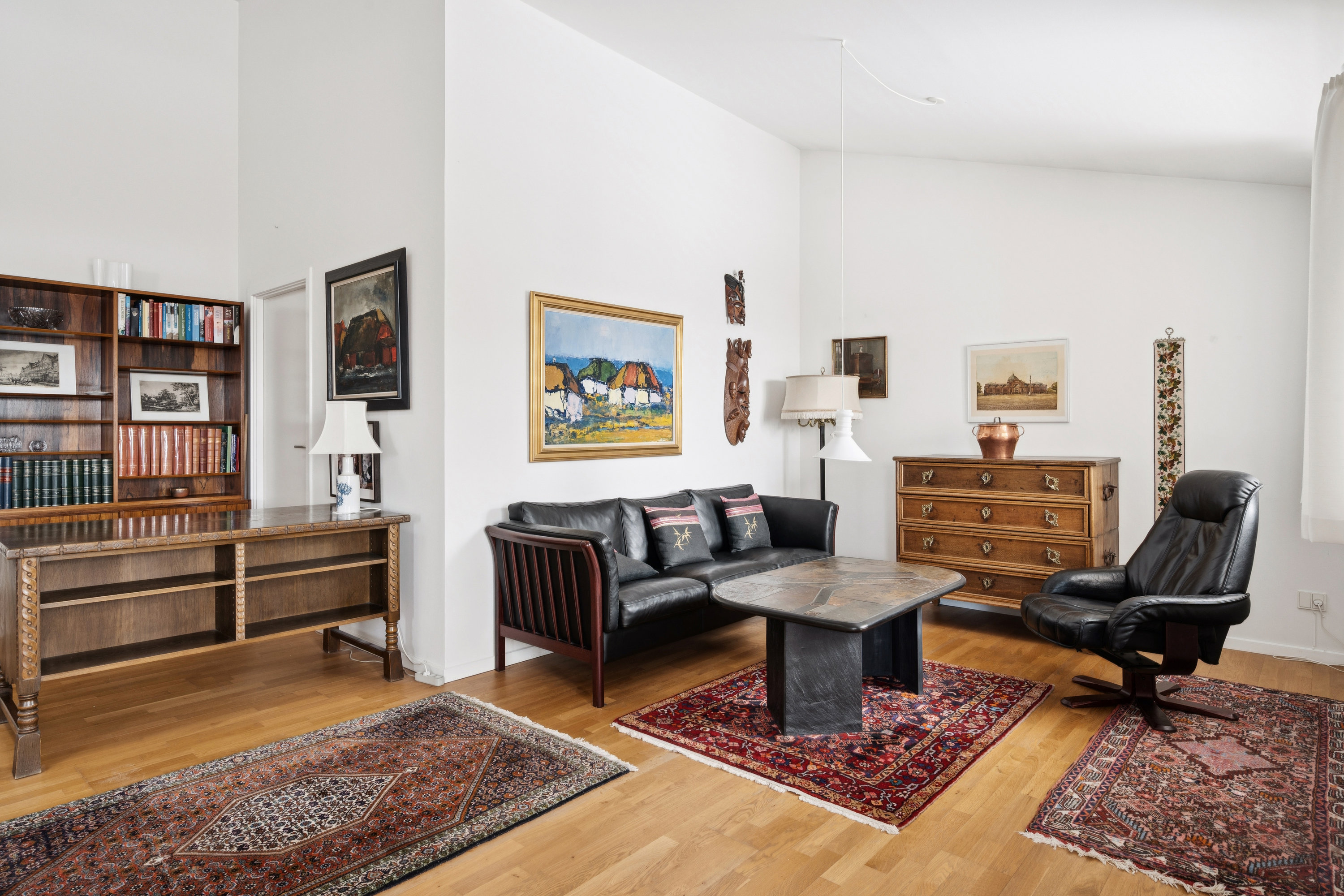 Fremhævet stue billede i fuldskærmstilstand. Billede af Højager 40, 8382 Hinnerup