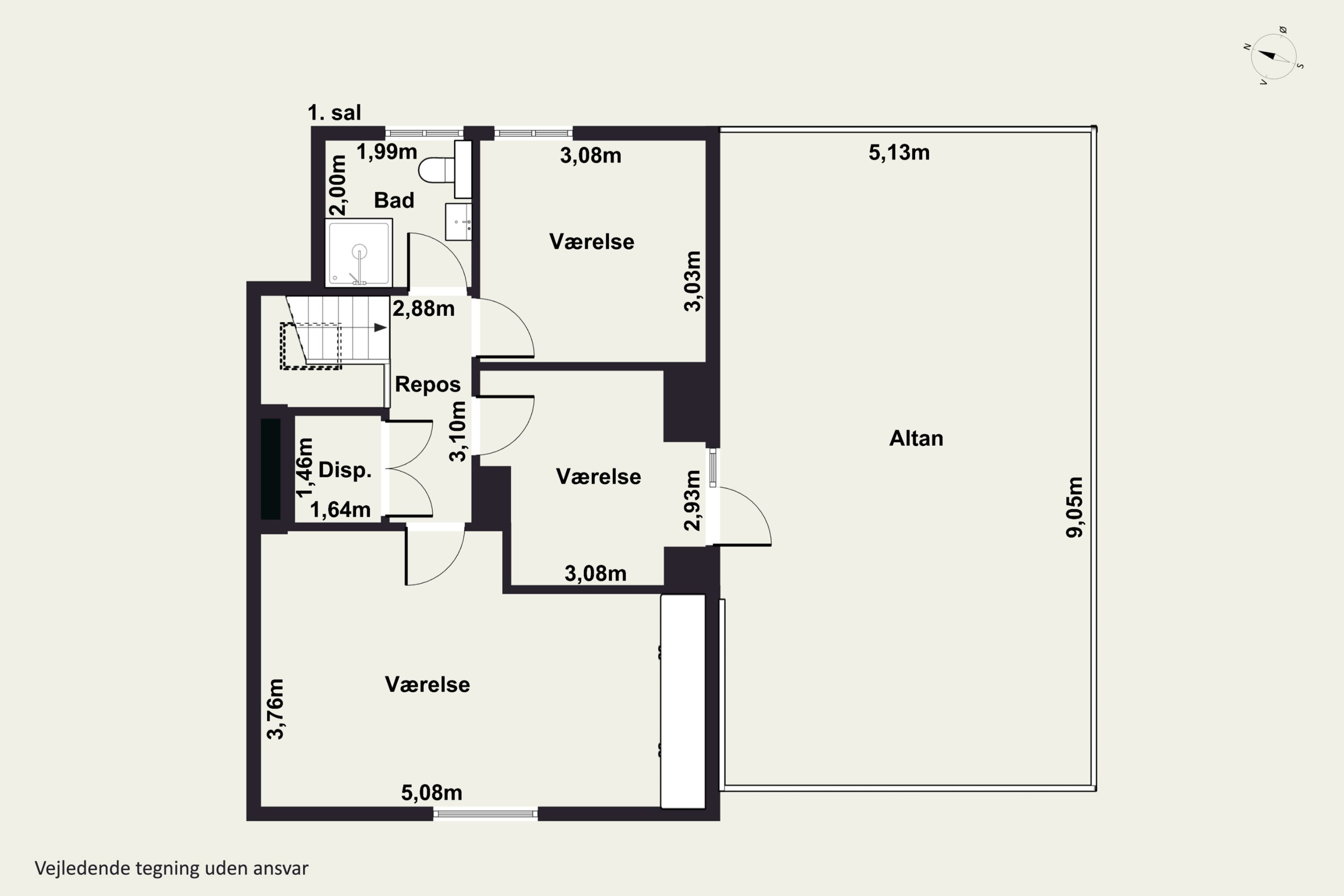 Plantegninger billede af Floradalen 12, 2830 Virum