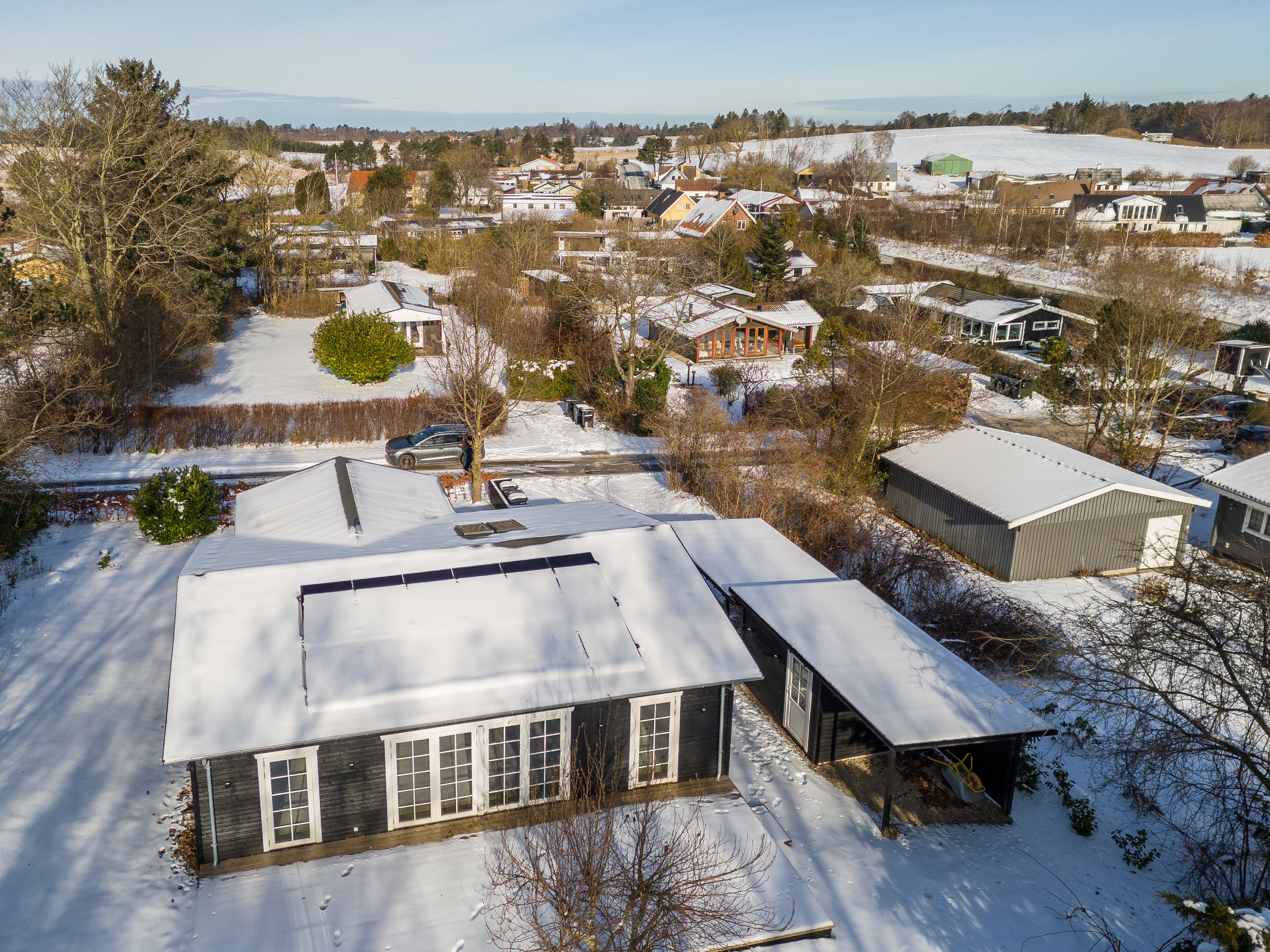 Fremhævet set oppefra billede i fuldskærmstilstand. Billede af Hans Kurtsvej 24, Evetofte, 3370 Melby