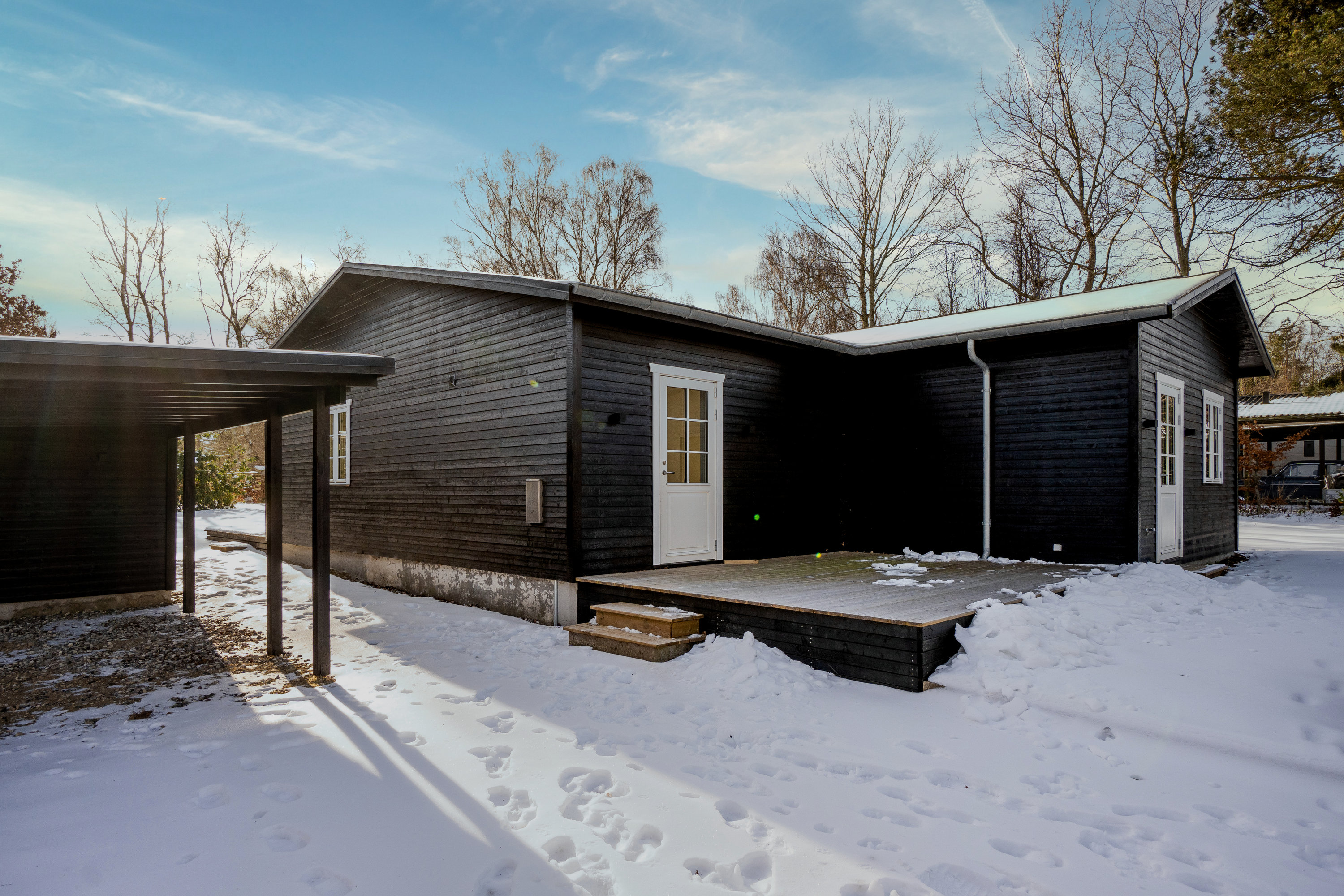 Fremhævet set fra vejen billede i fuldskærmstilstand. Billede af Hans Kurtsvej 24, Evetofte, 3370 Melby