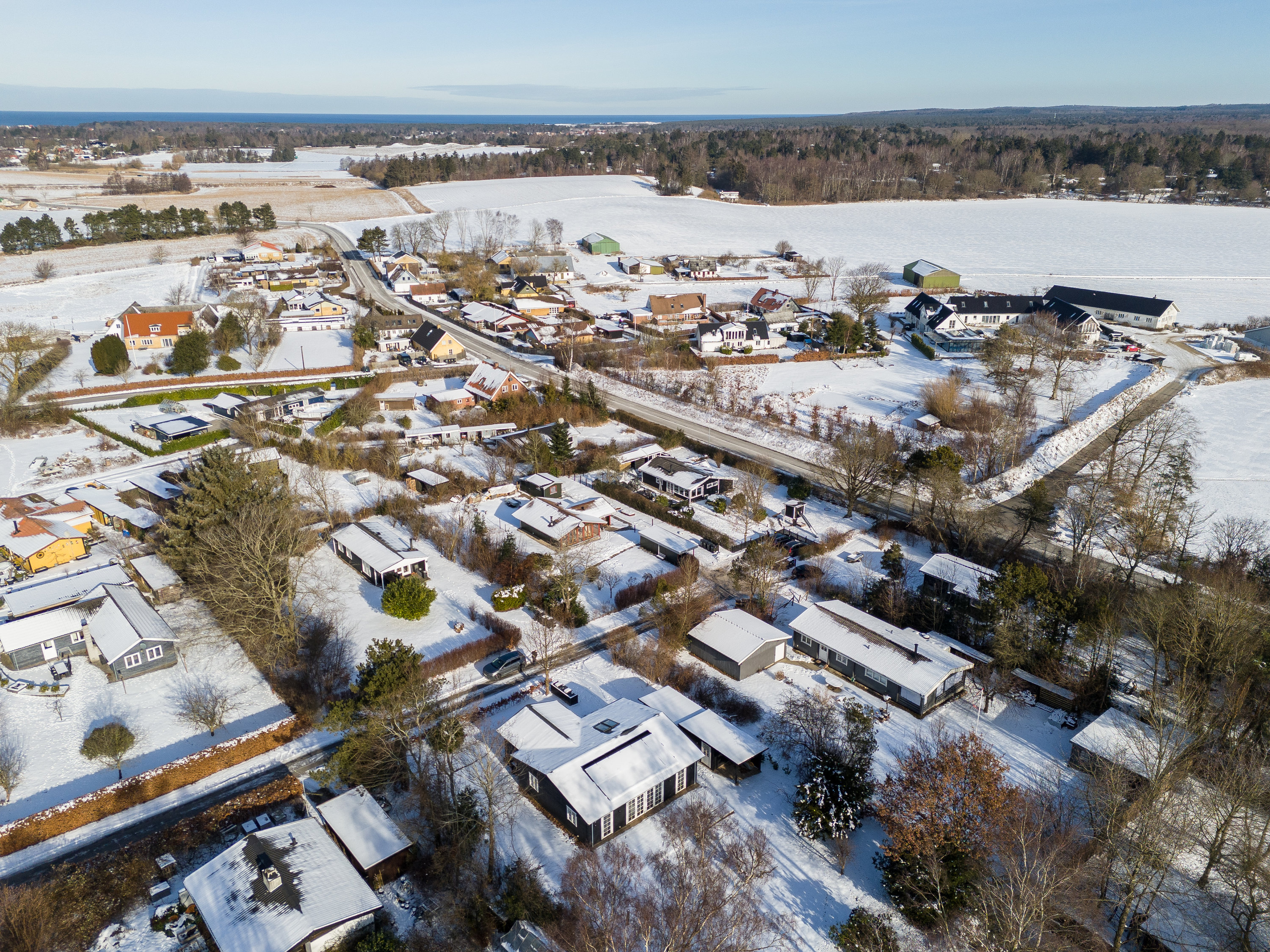 Fremhævet set oppefra billede i fuldskærmstilstand. Billede af Hans Kurtsvej 24, Evetofte, 3370 Melby