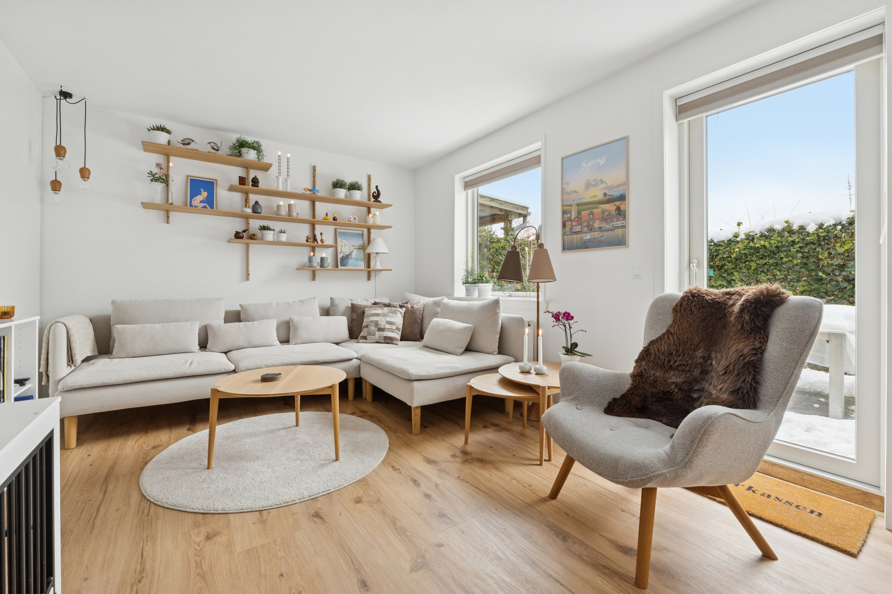 Fremhævet stue billede i fuldskærmstilstand. Billede af Nørreport 8, 5900 Rudkøbing