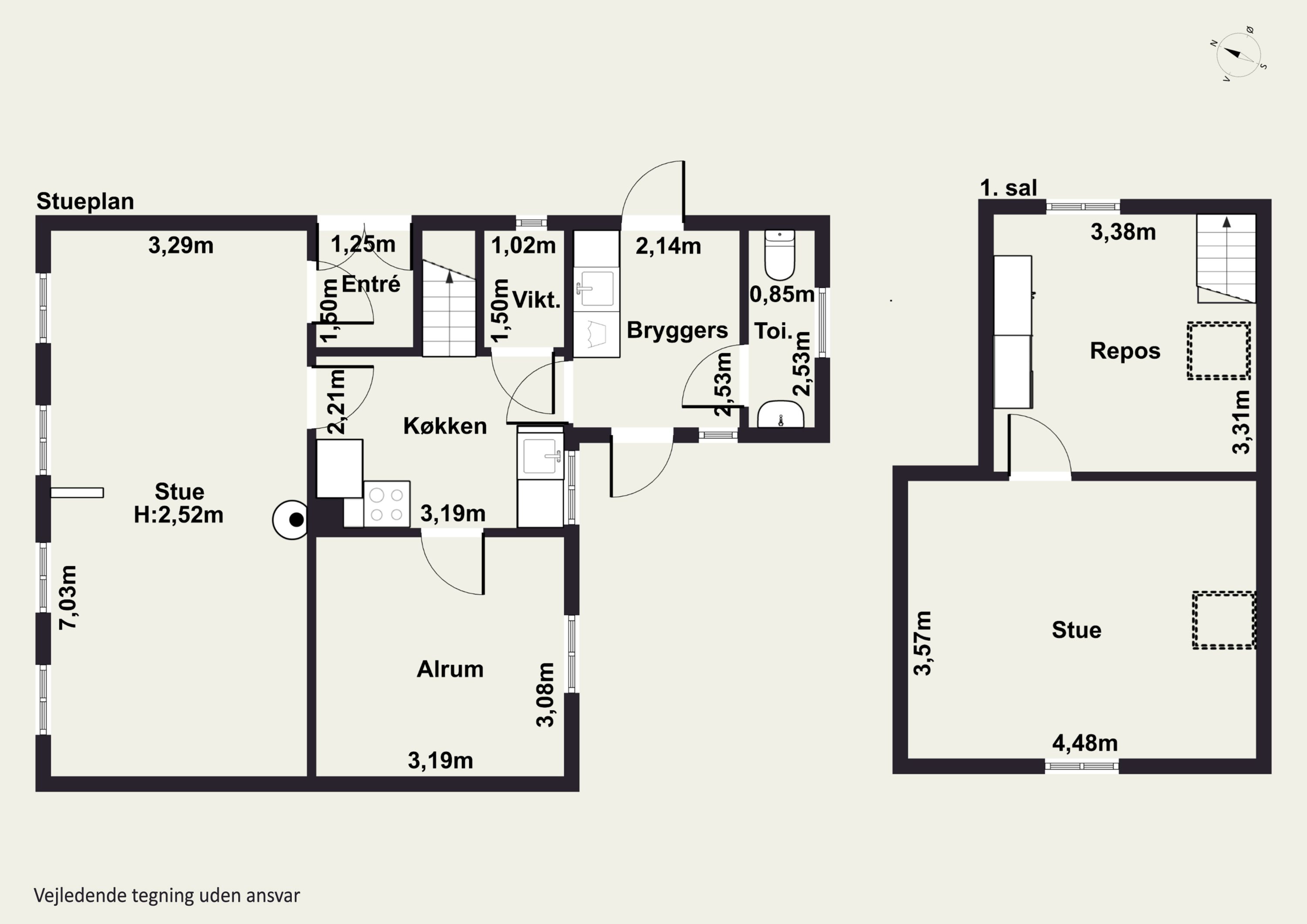 Plantegninger billede af Søndervej 34, Thurø, 5700 Svendborg
