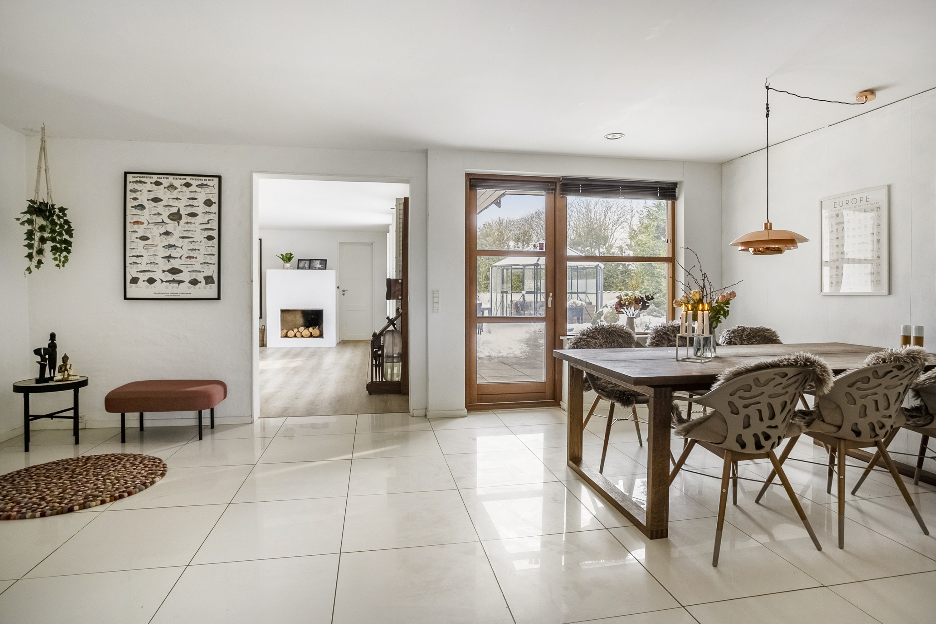 Fremhævet spisestue billede i fuldskærmstilstand. Billede af Skovgårdsvej 2, 8700 Horsens