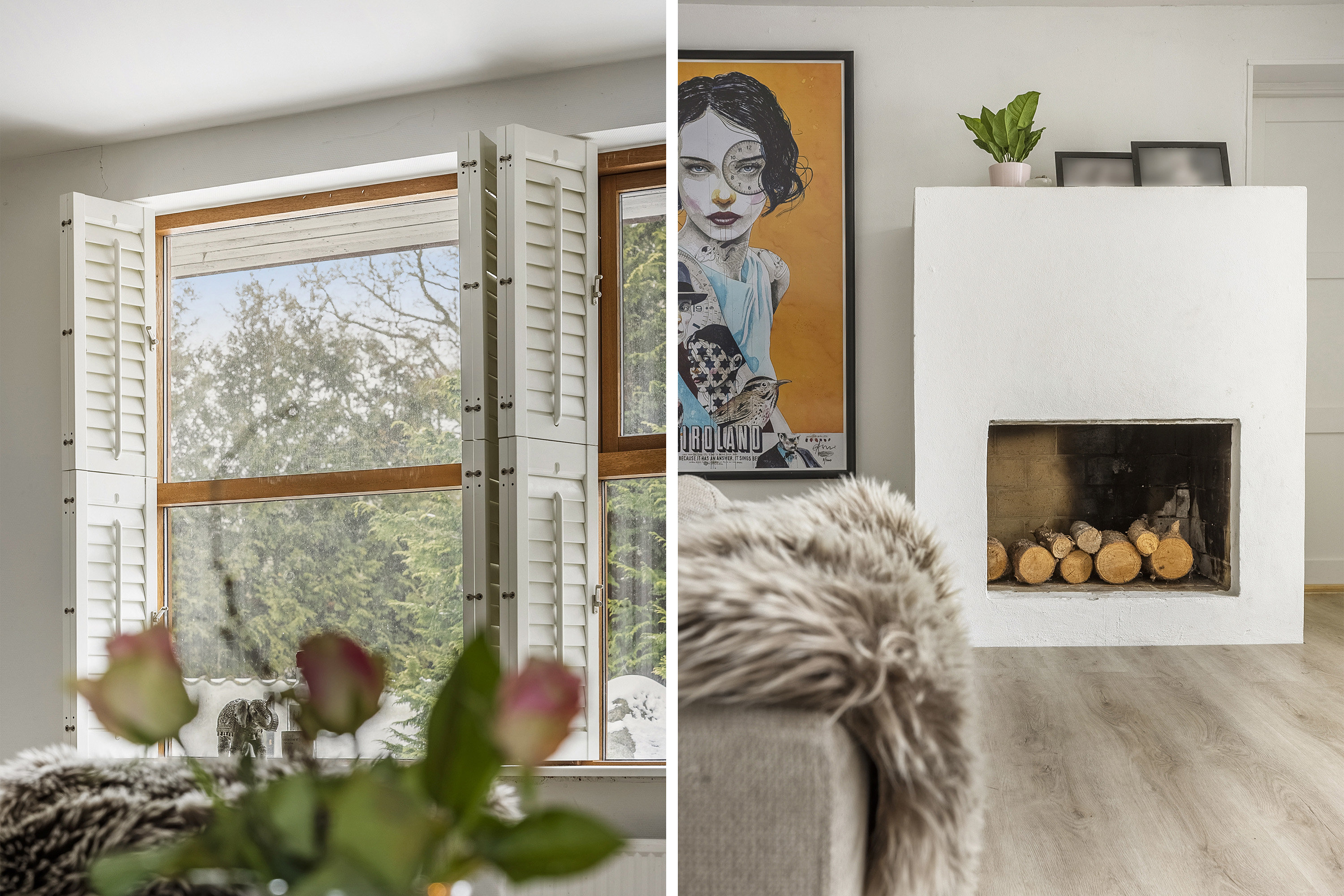 Fremhævet stue billede i fuldskærmstilstand. Billede af Skovgårdsvej 2, 8700 Horsens