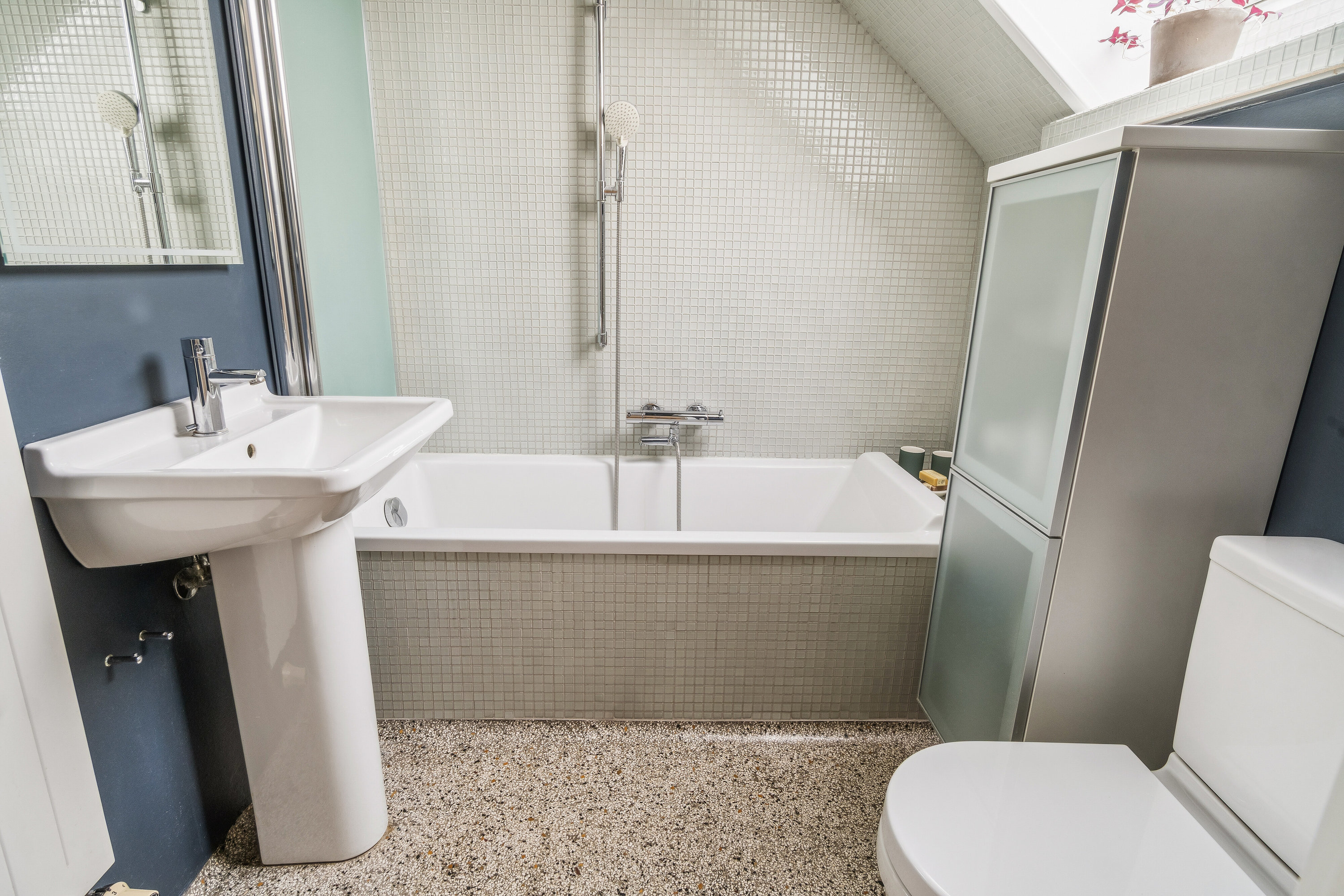 Fremhævet badeværelse billede i fuldskærmstilstand. Billede af Jyllands Allé 110, 8270 Højbjerg