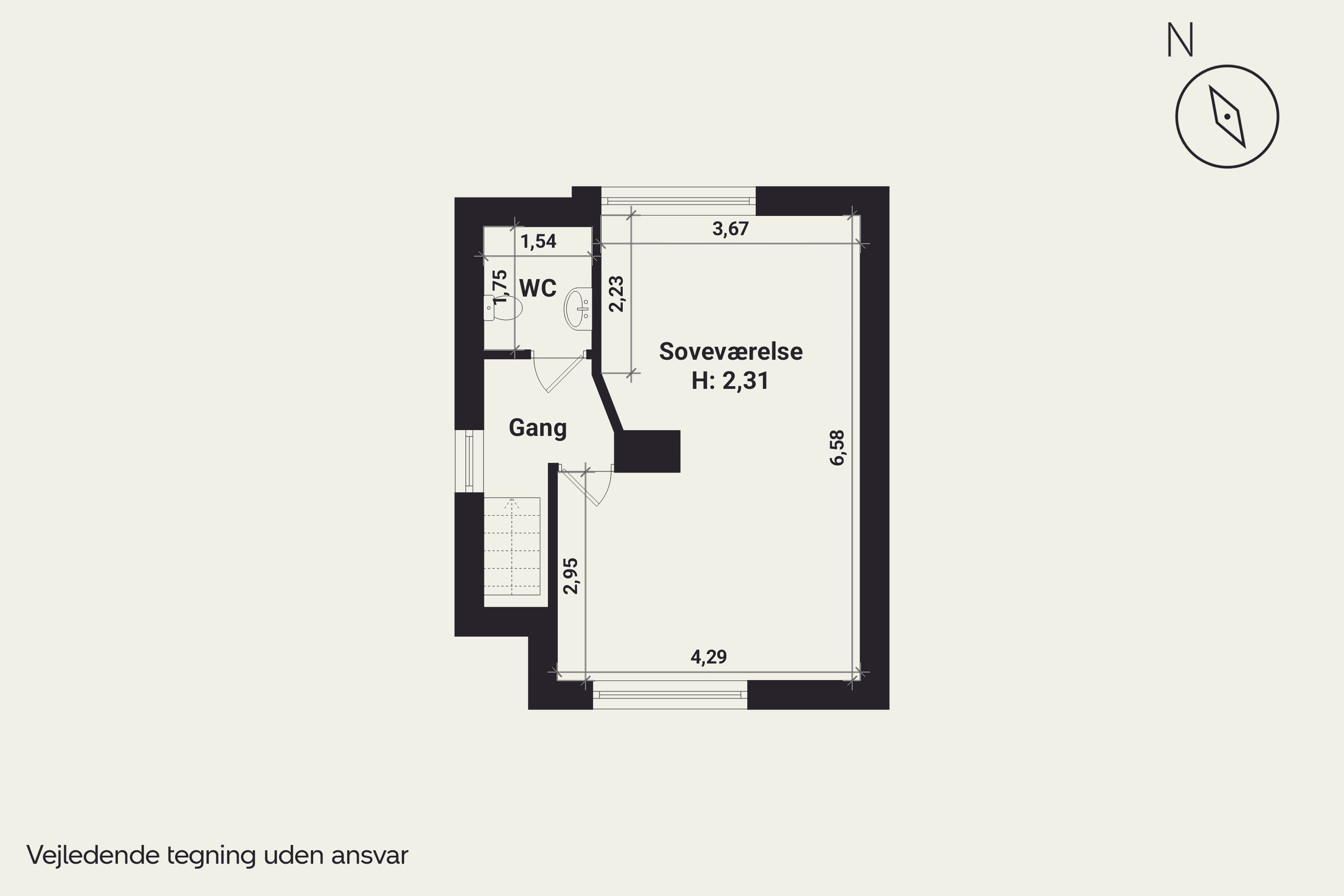 Plantegninger billede af Grønnegade 39, 4850 Stubbekøbing