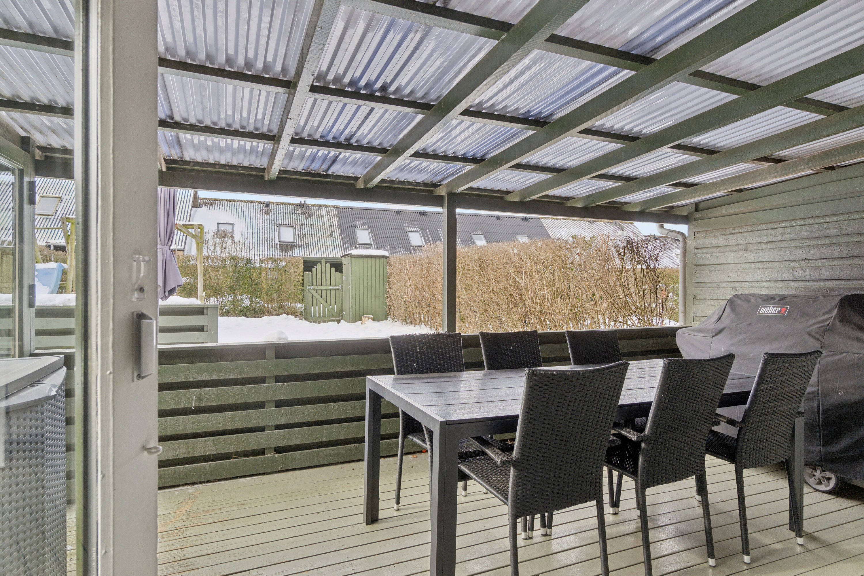 Fremhævet overdækket terrasse billede i fuldskærmstilstand. Billede af Snedronningvej 14, 4200 Slagelse