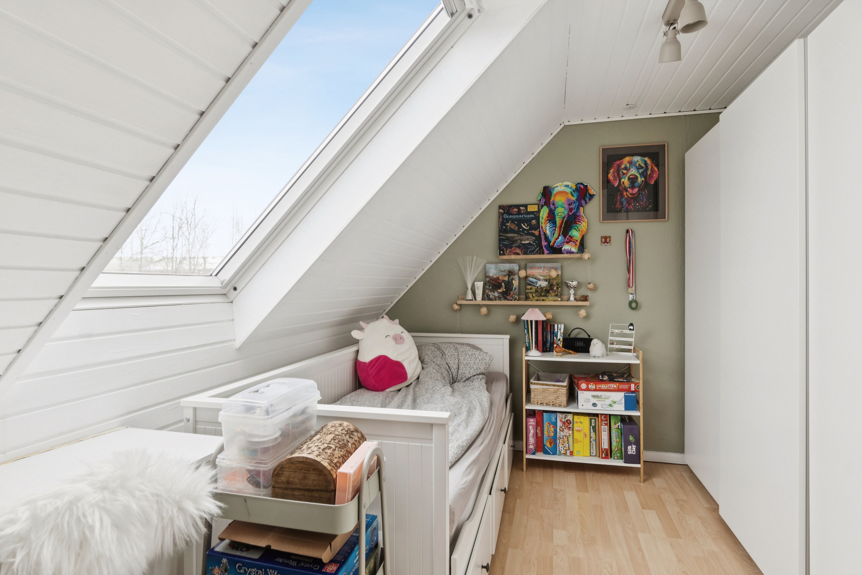 Fremhævet børneværelse billede i fuldskærmstilstand. Billede af Snedronningvej 14, 4200 Slagelse