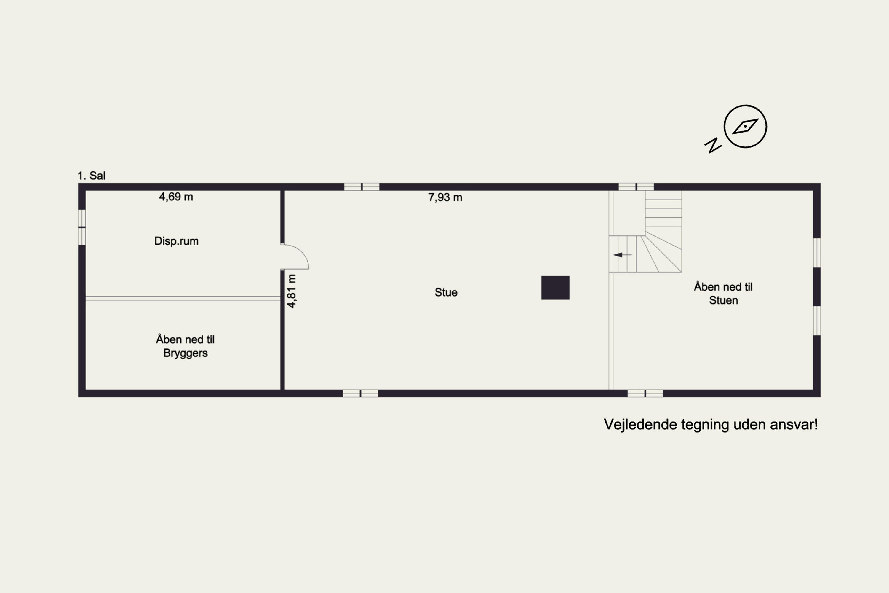 Plantegninger billede af Brakker Stationsvej 15, Brakker, 6040 Egtved