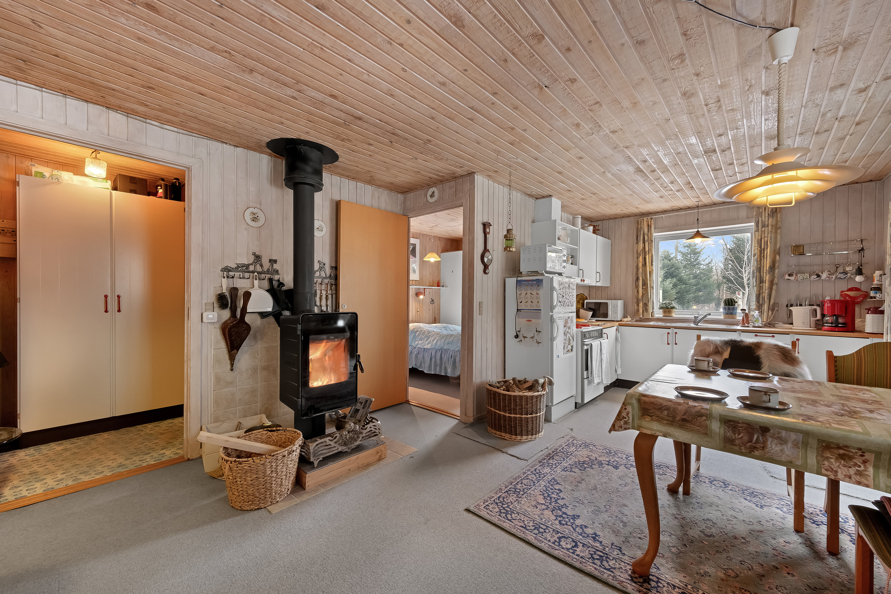 Fremhævet stue billede i fuldskærmstilstand. Billede af Gyvelvej 31, Stauning, 6900 Skjern