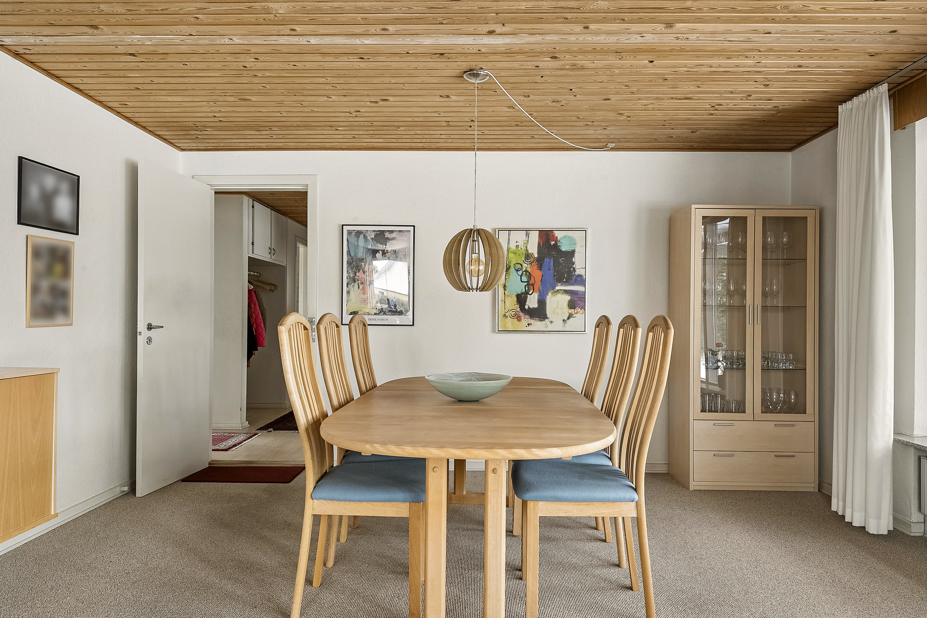 Fremhævet spisestue billede i fuldskærmstilstand. Billede af Højvangen 40, 8700 Horsens