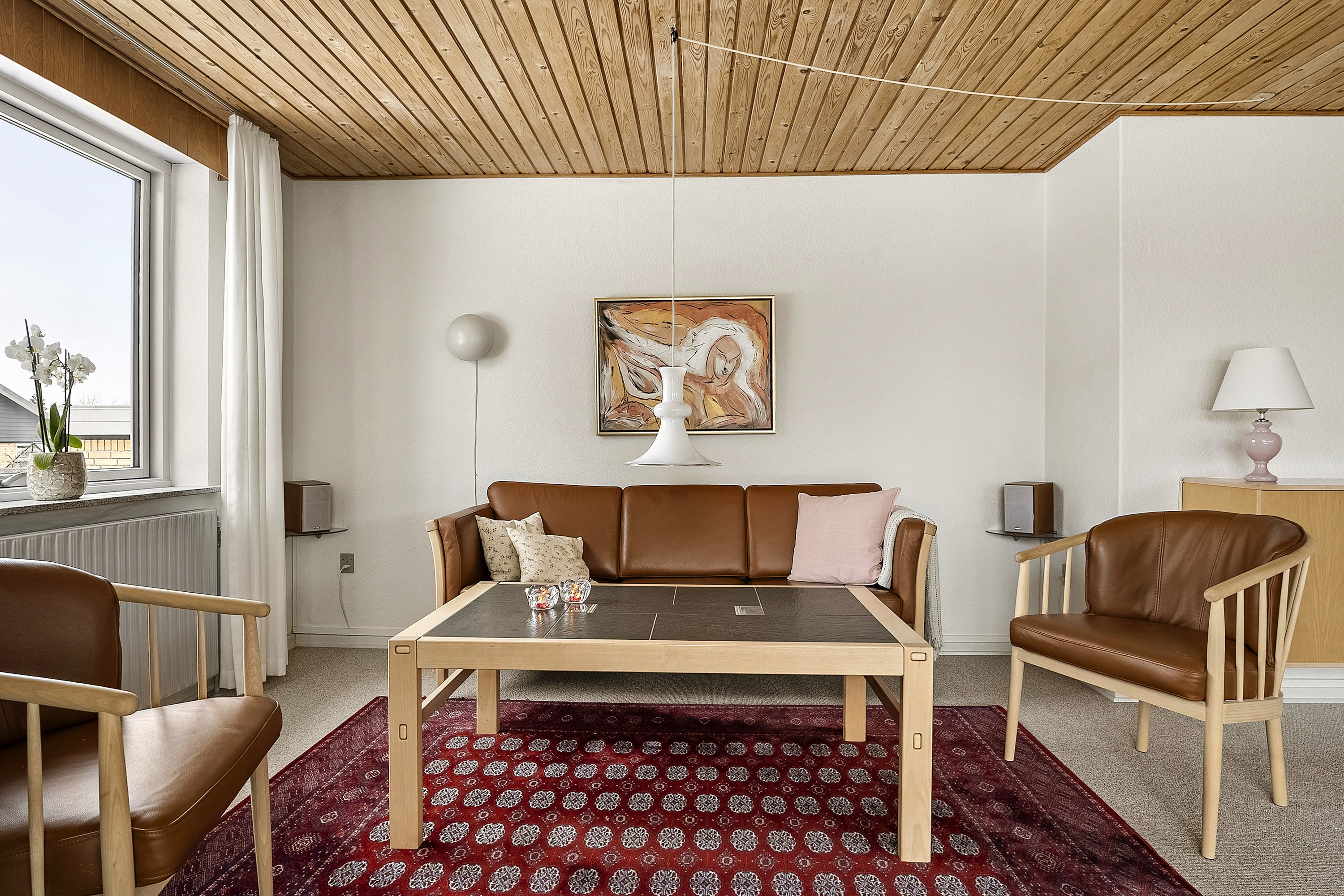 Fremhævet stue billede i fuldskærmstilstand. Billede af Højvangen 40, 8700 Horsens