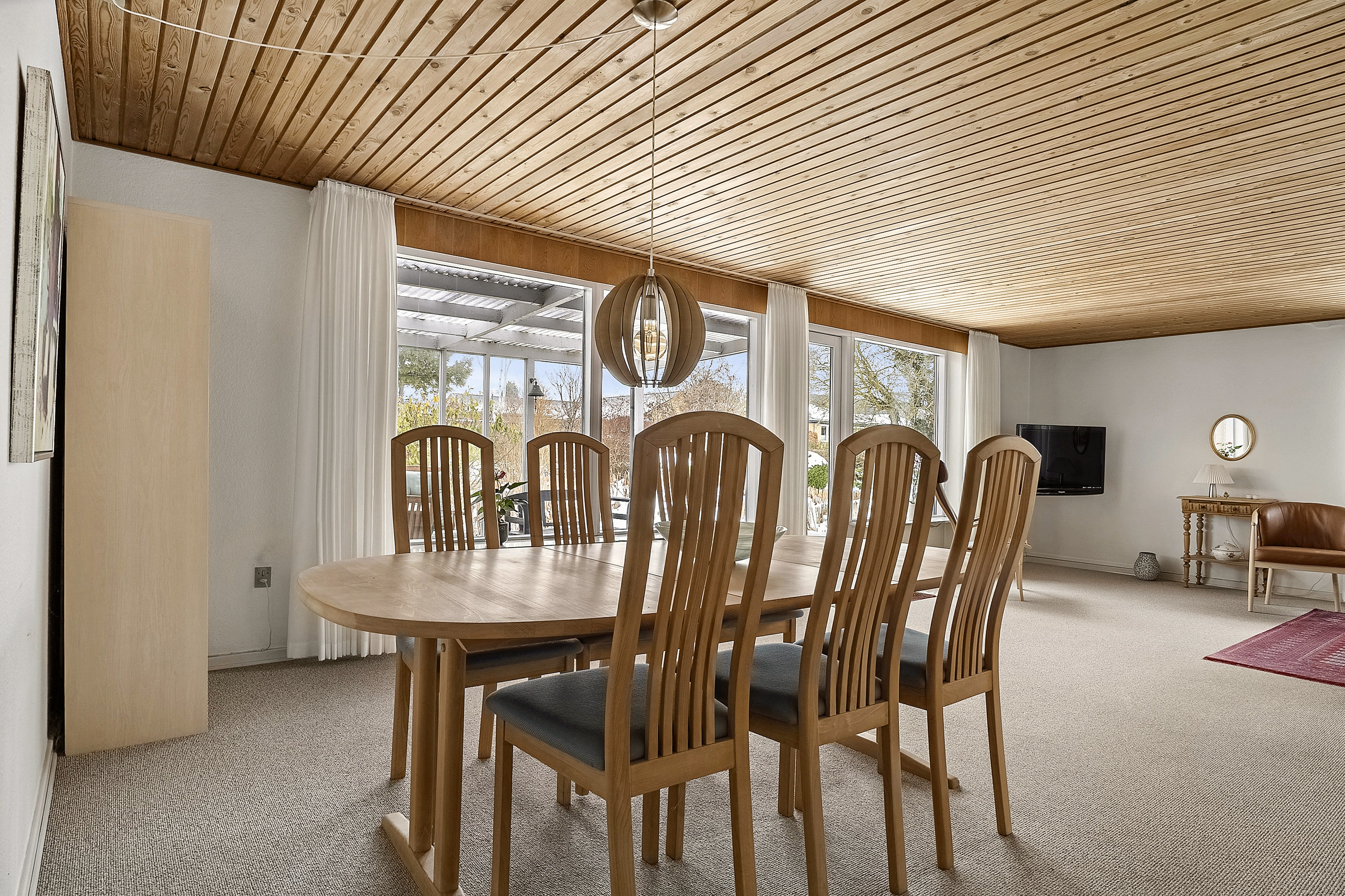 Fremhævet spisestue billede i fuldskærmstilstand. Billede af Højvangen 40, 8700 Horsens