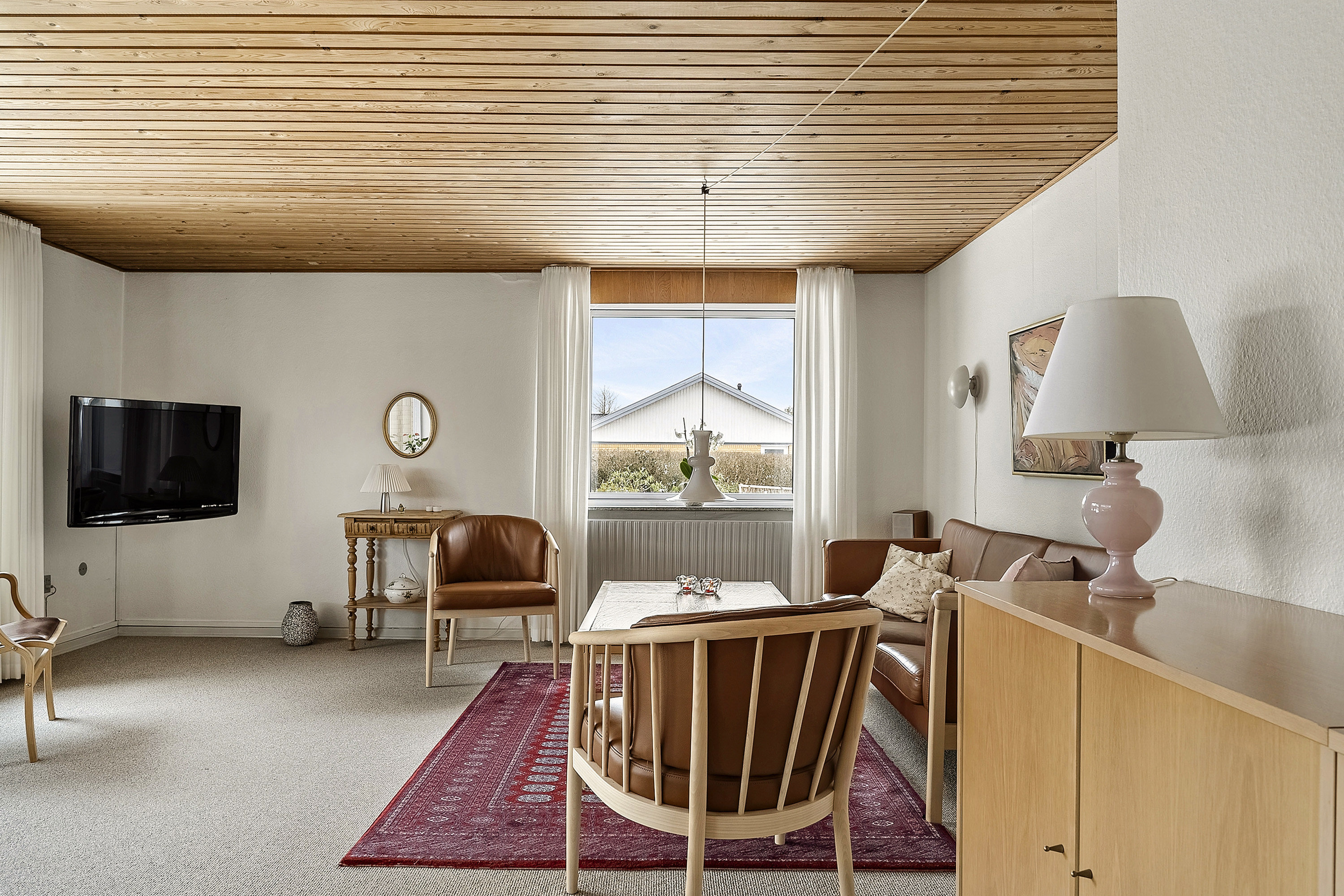 Fremhævet stue billede i fuldskærmstilstand. Billede af Højvangen 40, 8700 Horsens