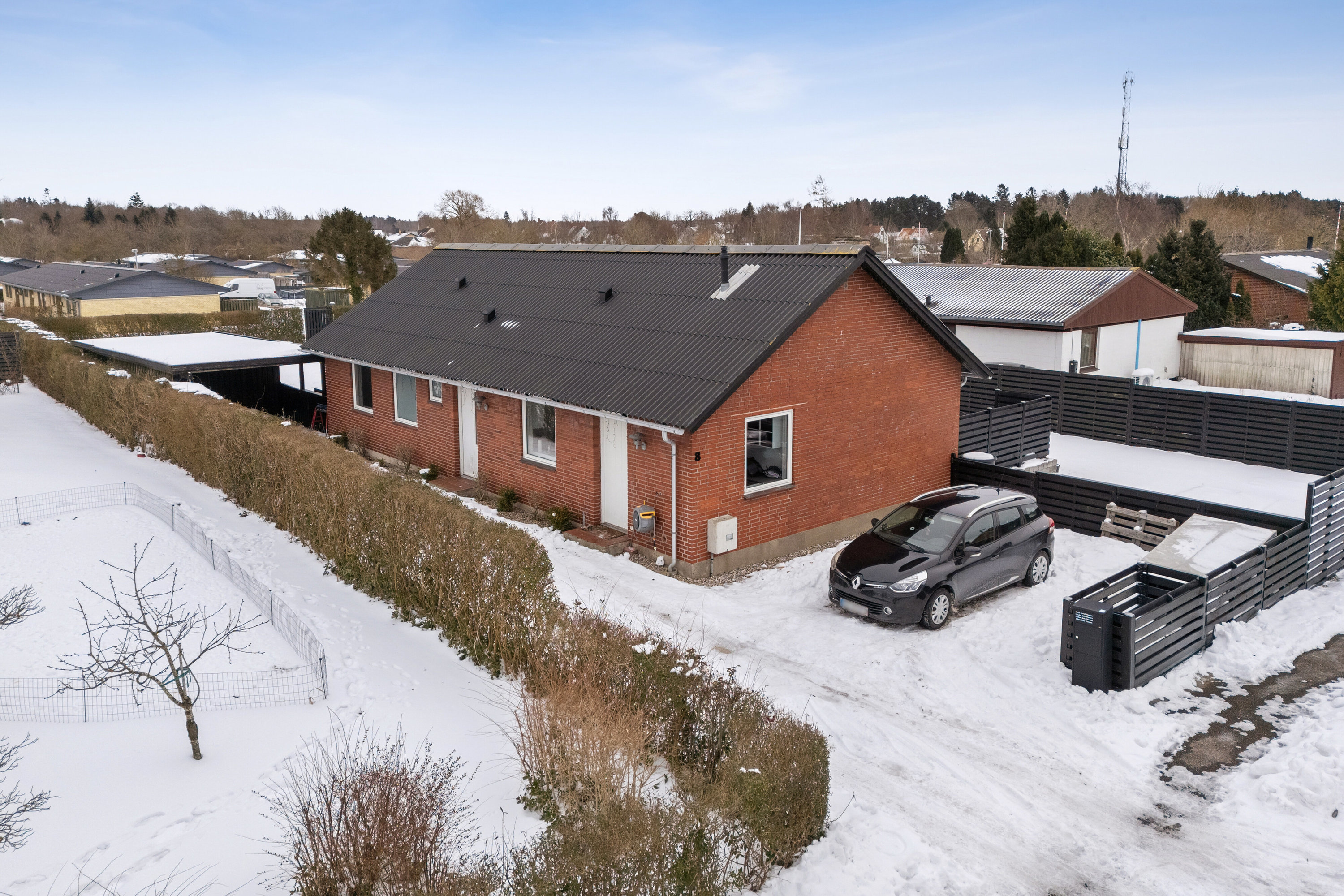 Fremhævet set fra haven billede i fuldskærmstilstand. Billede af Møllemarksvej 8, 4291 Ruds Vedby