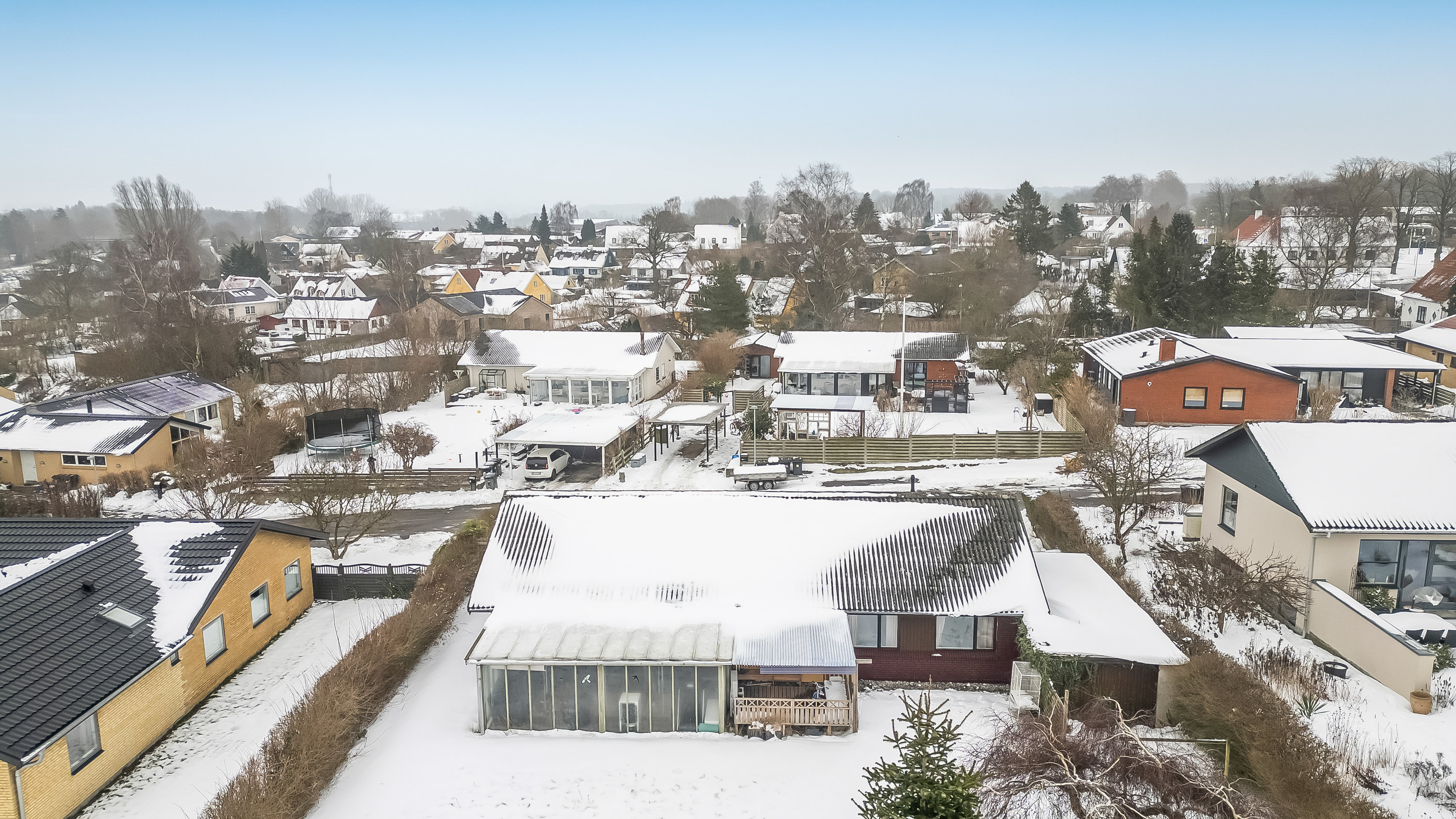 Fremhævet luftfoto billede i fuldskærmstilstand. Billede af Enghavegårdsvej 22, Nørre Herlev, 3400 Hillerød