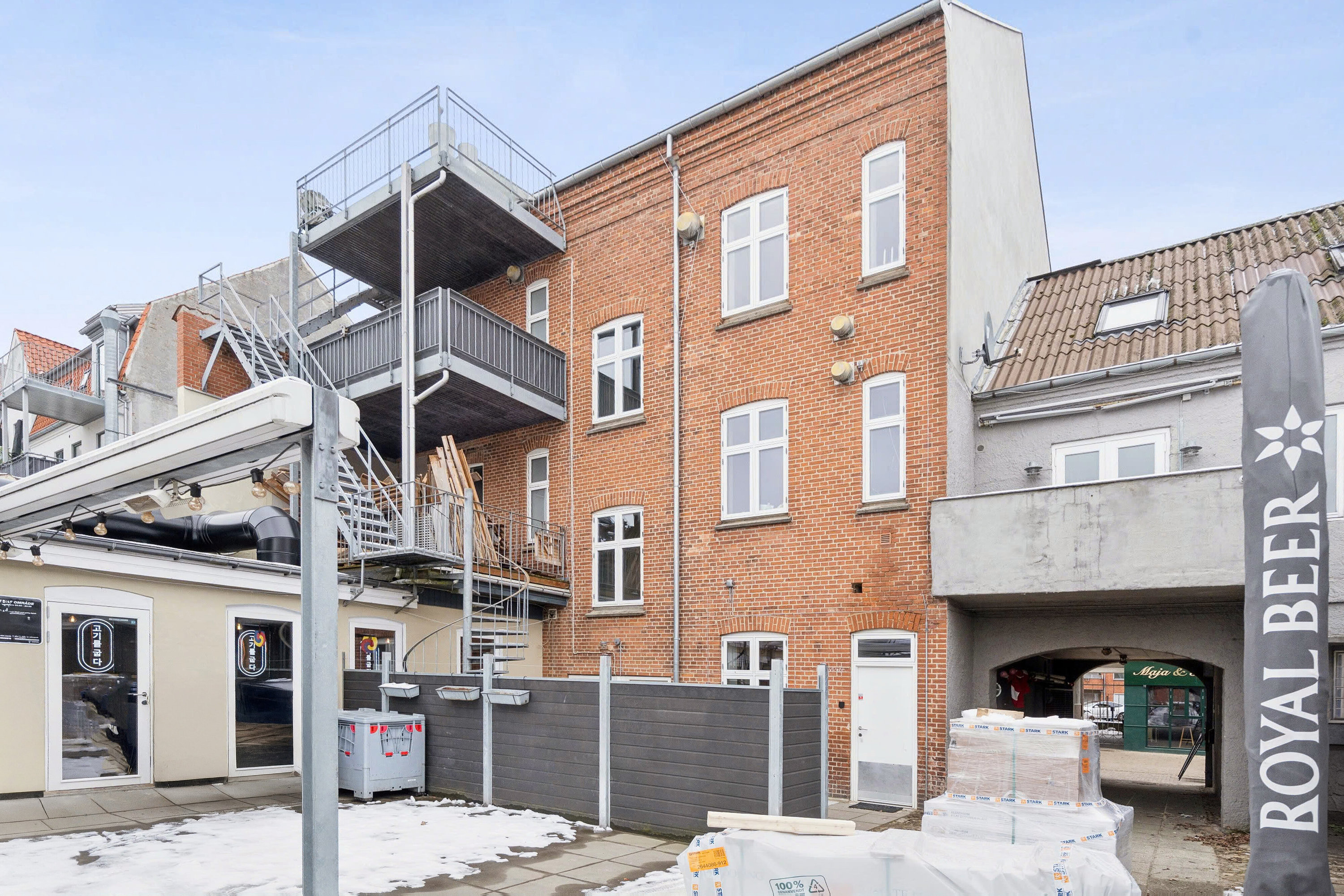 Fremhævet set fra haven billede i fuldskærmstilstand. Billede af Søndergade 20A, 2., 8600 Silkeborg