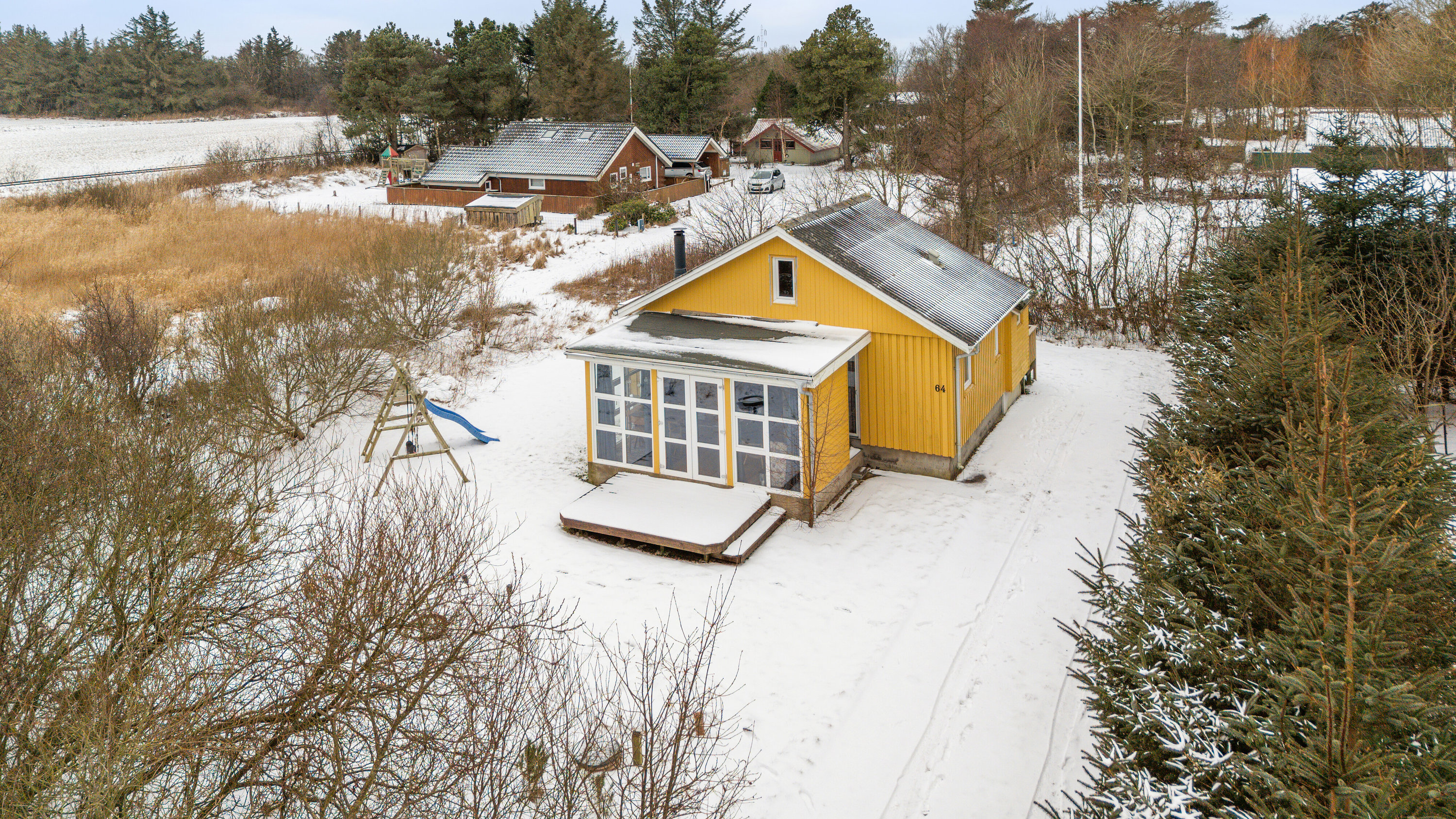 Fremhævet luftfoto billede i fuldskærmstilstand. Billede af Sommerstedvej 64, Lyngs Torp, 7790 Thyholm